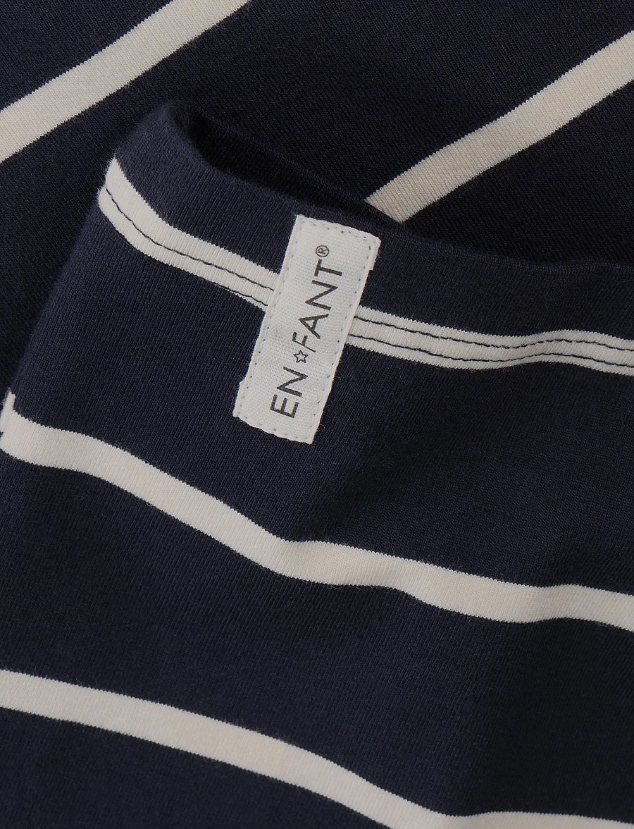 En Fant - T-shirt LS Stripe Oversize - långärmade t-shirts - parisian night - 2