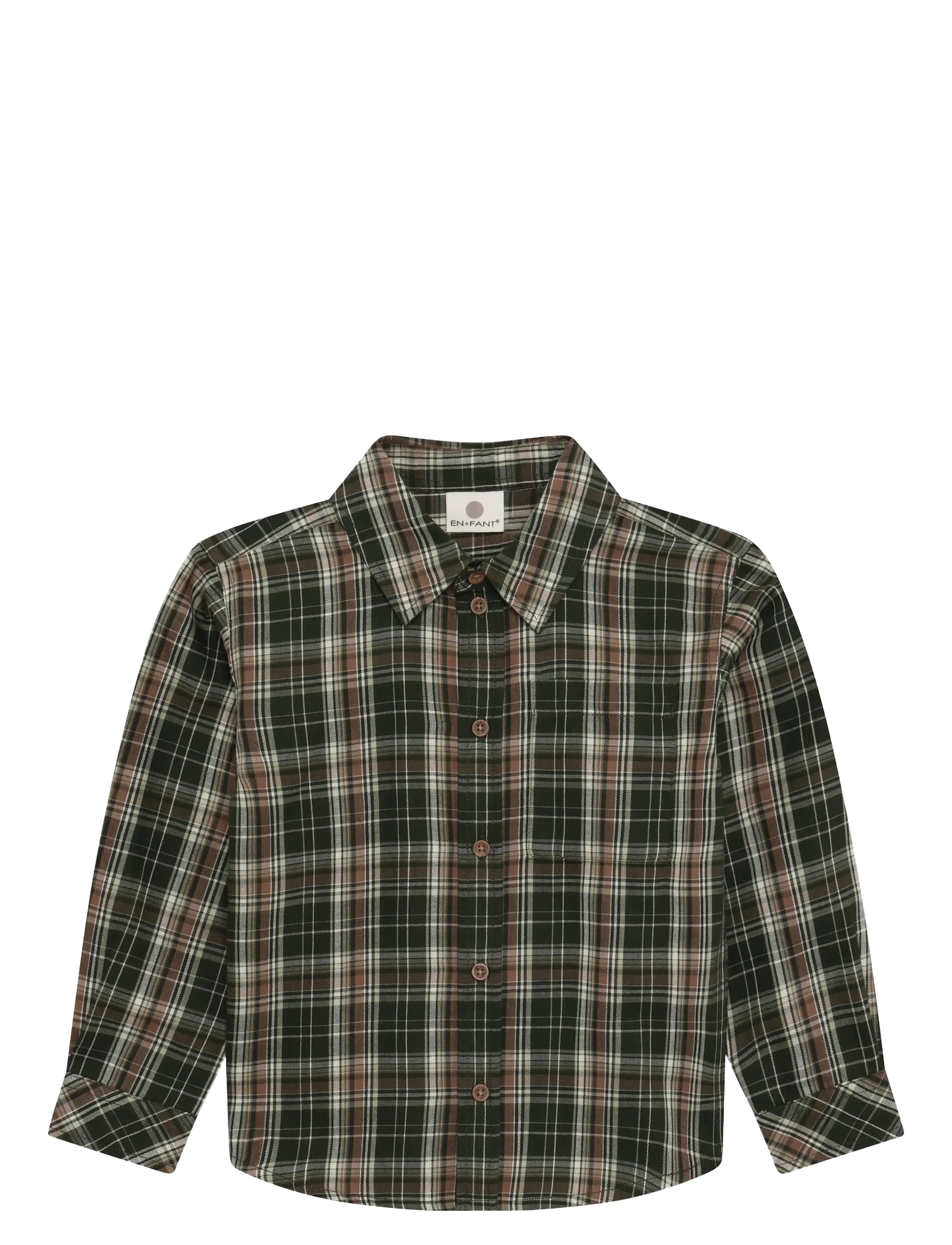 En Fant Shirt LS - Festive wear - KOMBU GREEN / khaki/green