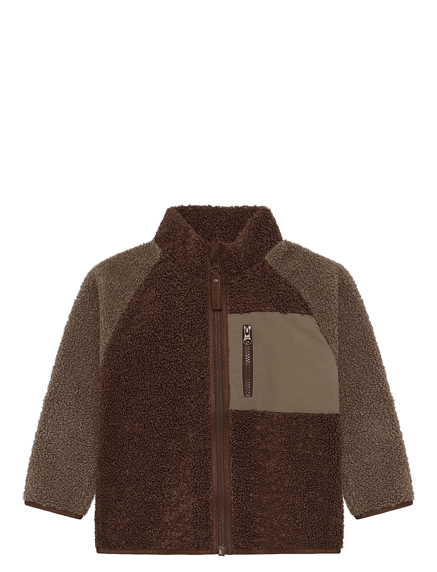 En Fant - Jacket Teddy - fleecejackor - chestnut - 0