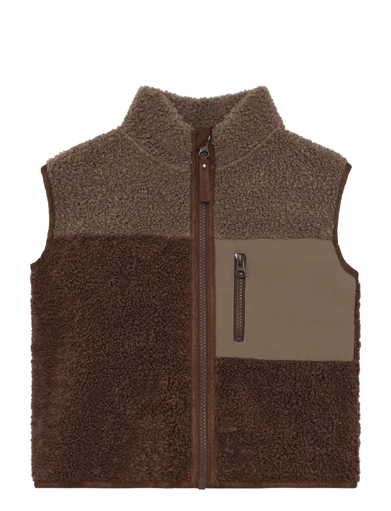 En Fant Waistcoat Teddy - Overtøj - CHESTNUT / brown