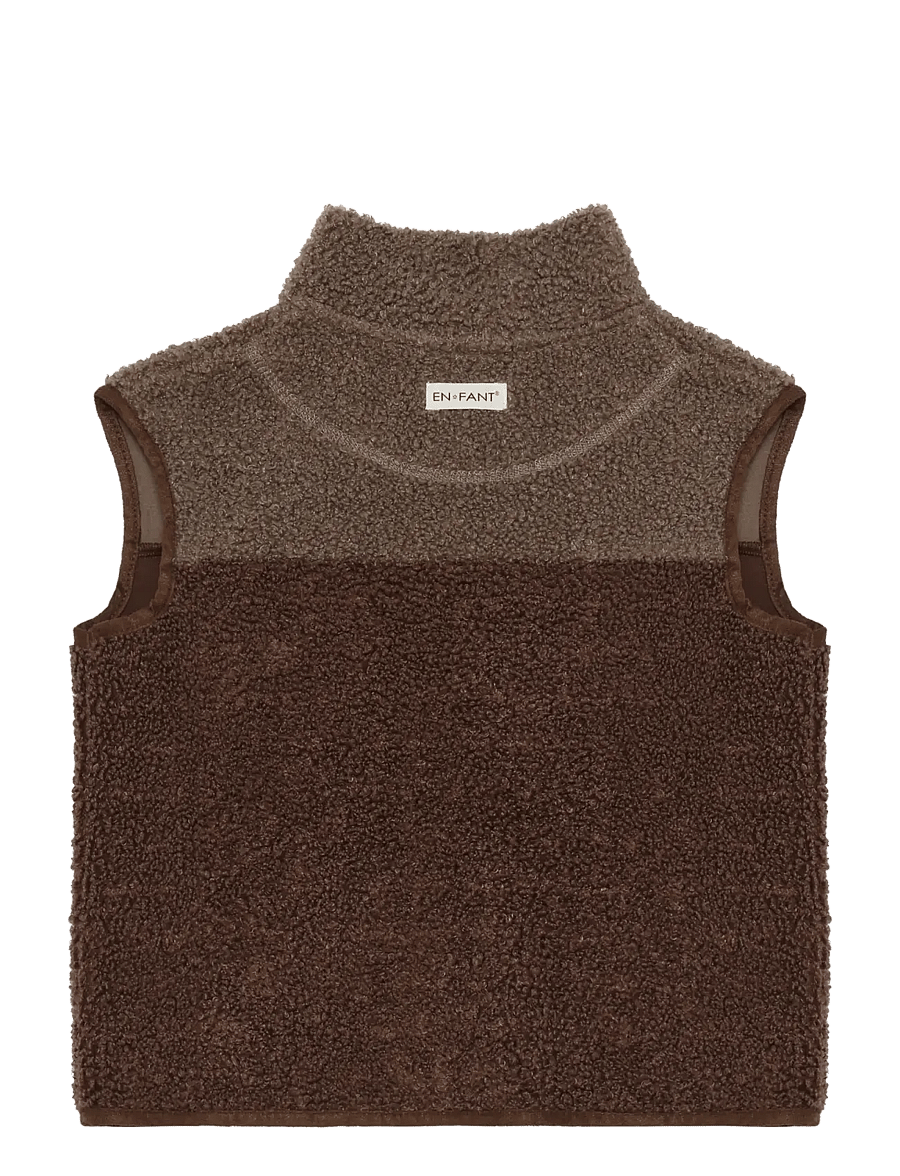En Fant - Waistcoat Teddy - einkaufen nach alter von - chestnut - 1