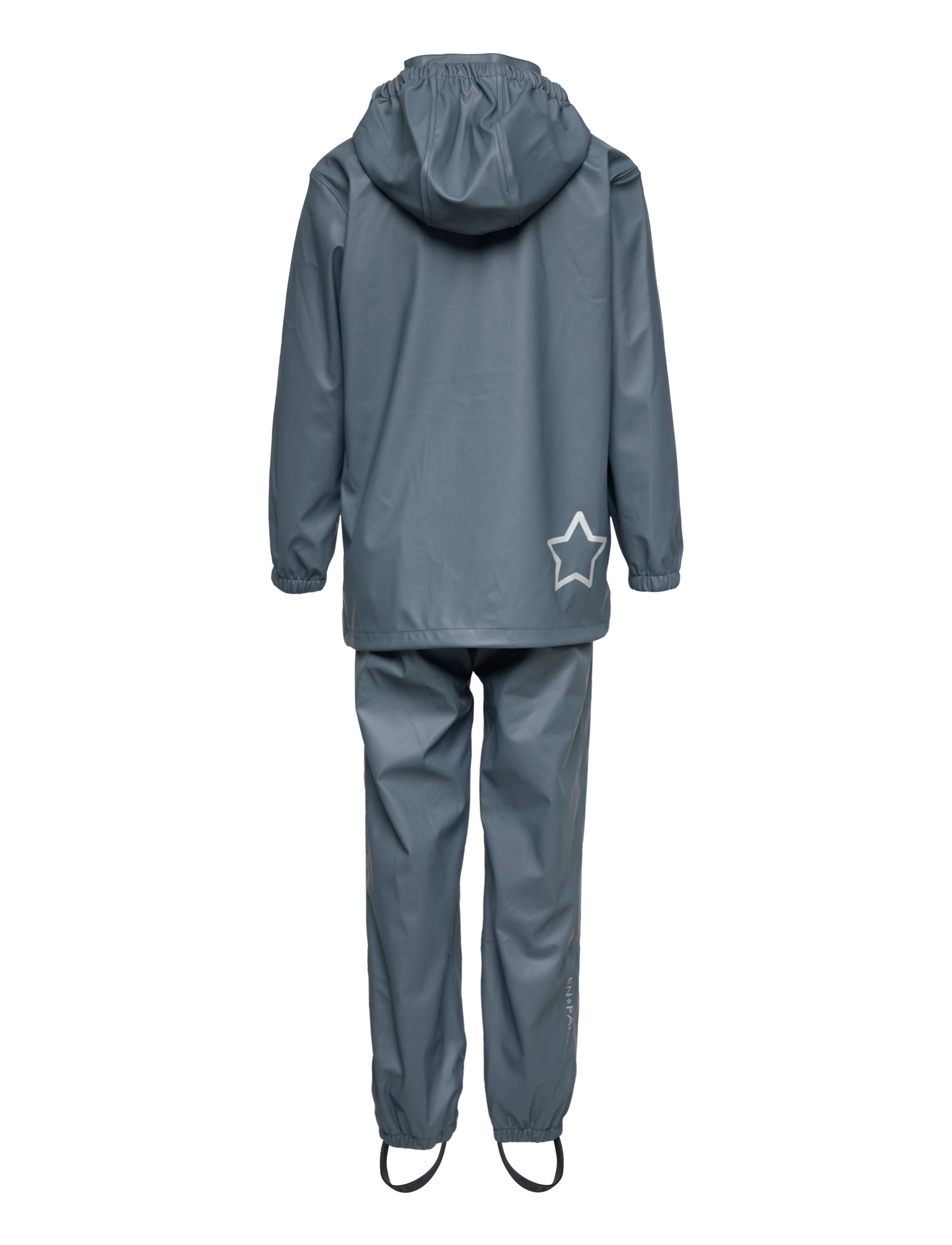 En Fant - Rainwear Set Solid - regensets - dark slate - 1