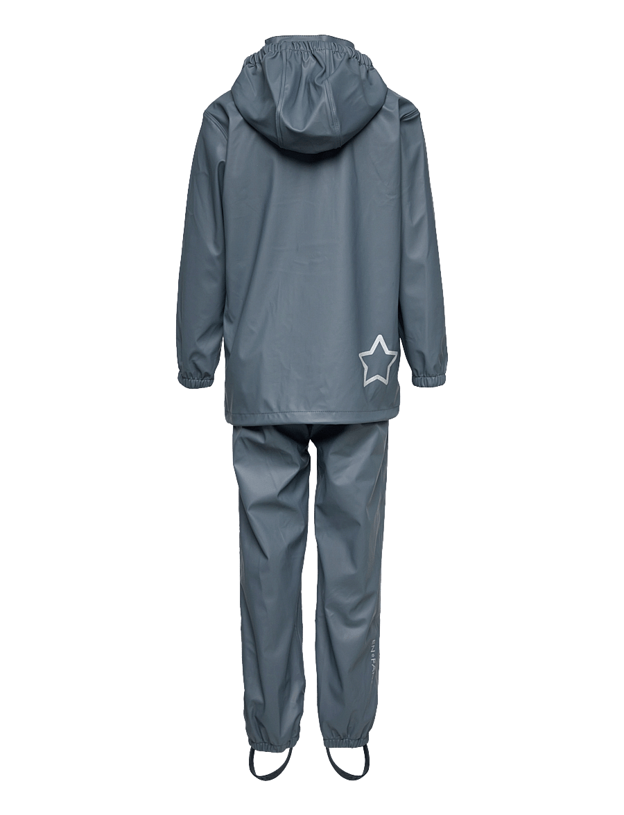 En Fant - Rainwear Set Solid - regensets - dark slate - 1
