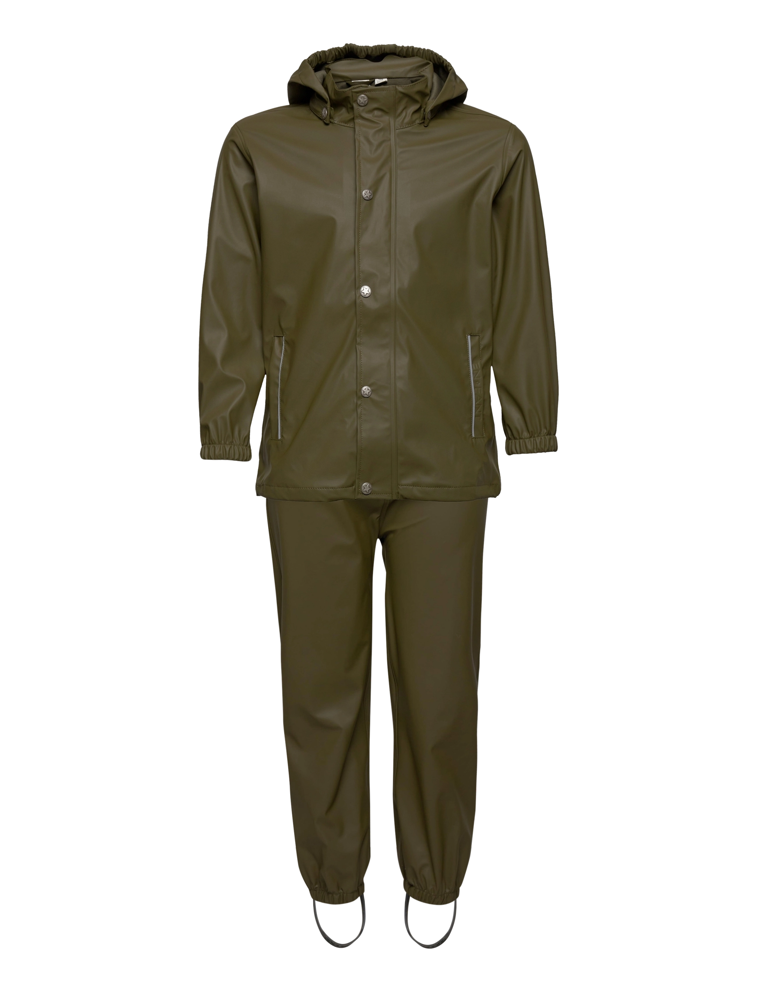 EN FANT Regenkleidung Set Solid Grün - 116 - Kinder