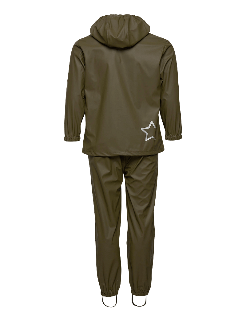 En Fant - Rainwear Set Solid - regensets - ivy green - 1