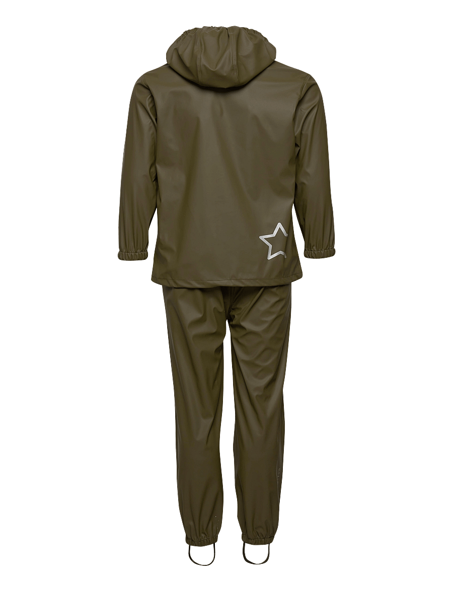 En Fant - Rainwear Set Solid - vihmakomplektid - ivy green - 1