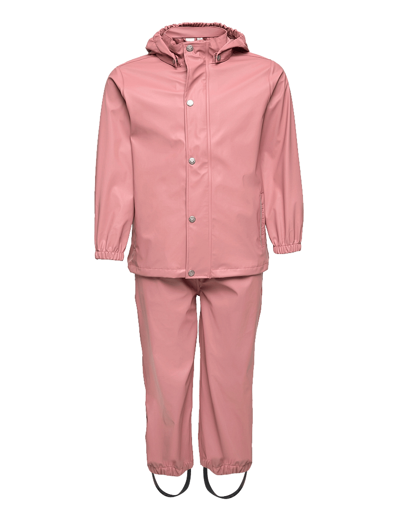 En Fant - Rainwear Set Solid - regnsett - old rose - 0