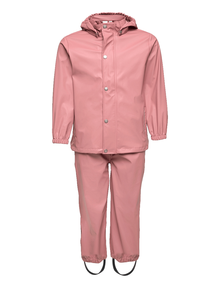 En Fant - Rainwear Set Solid - regensets - old rose - 0