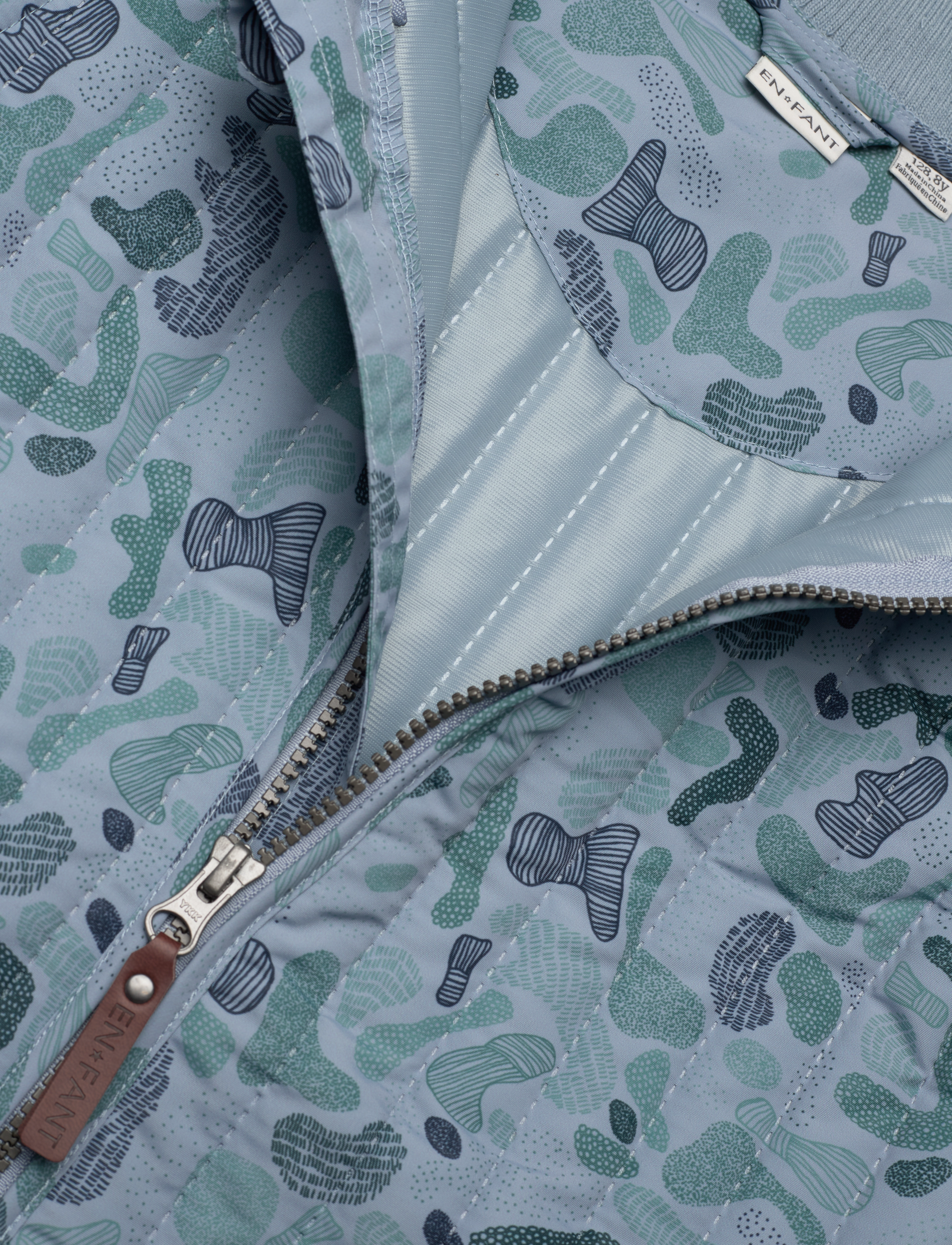 En Fant - Thermal Jacket AOP - dusty blue - 2
