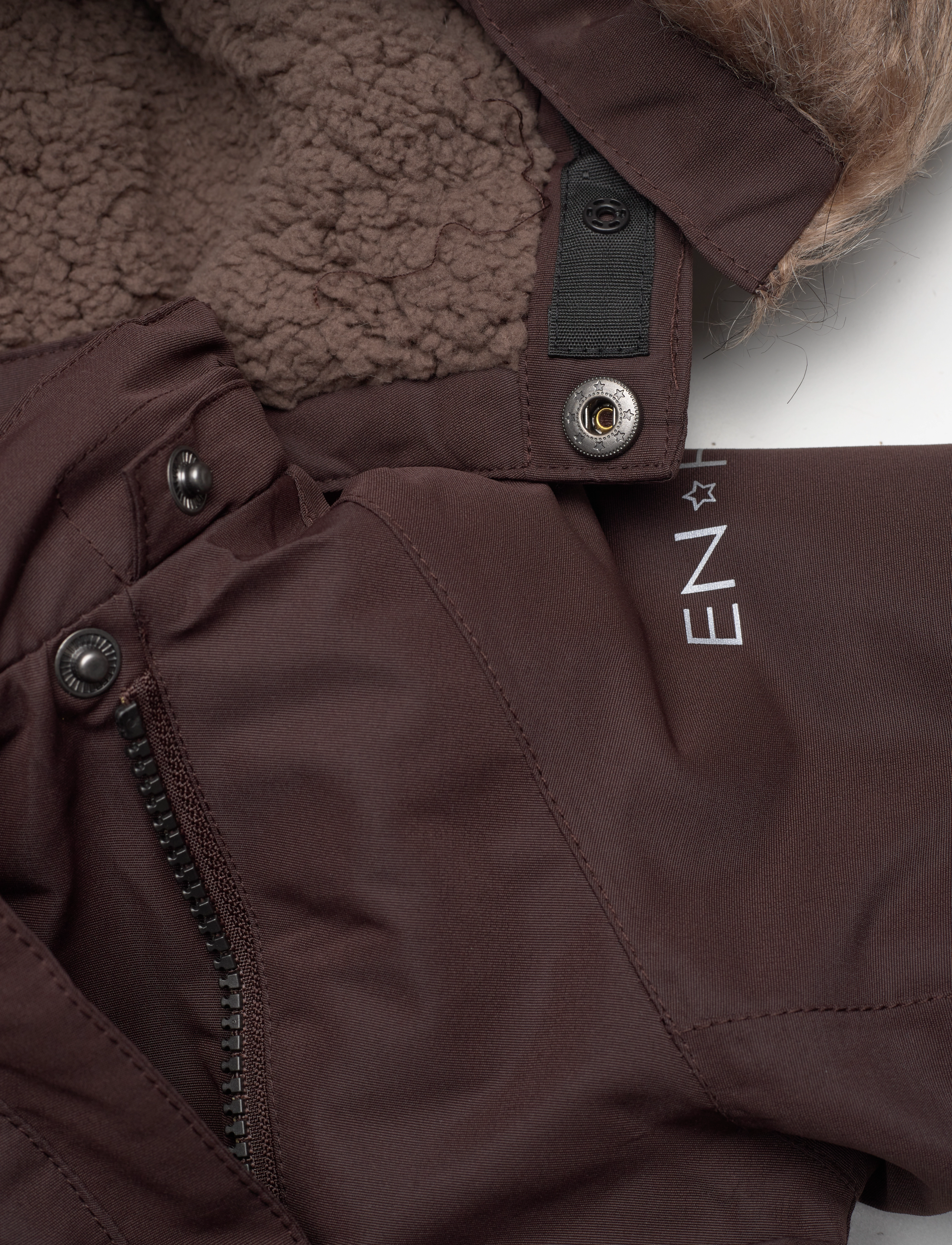 En Fant - Wholesuit W. Fake Fur - coffee bean - 3