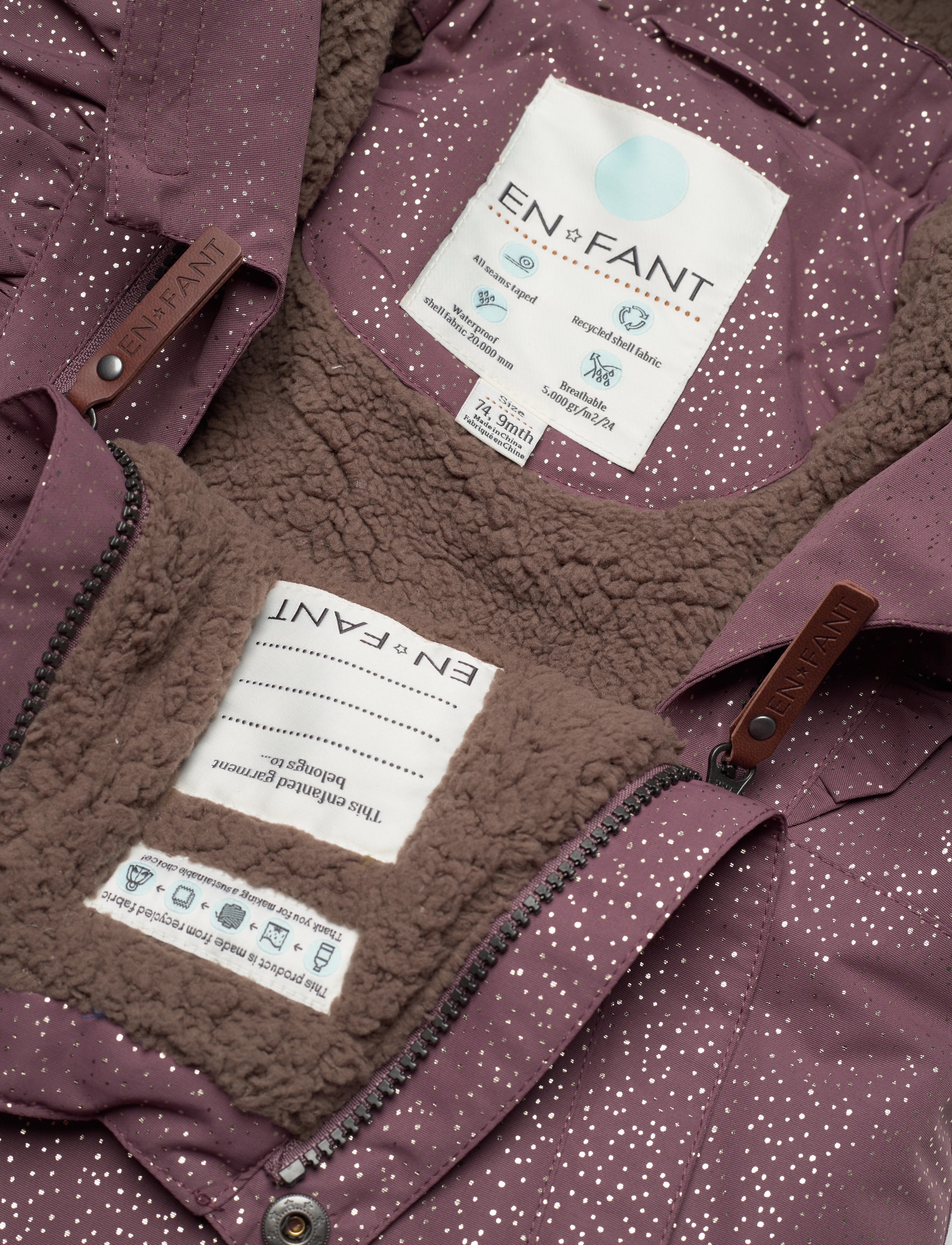 En Fant - Wholesuit W. Gold Glitter - flint - 2