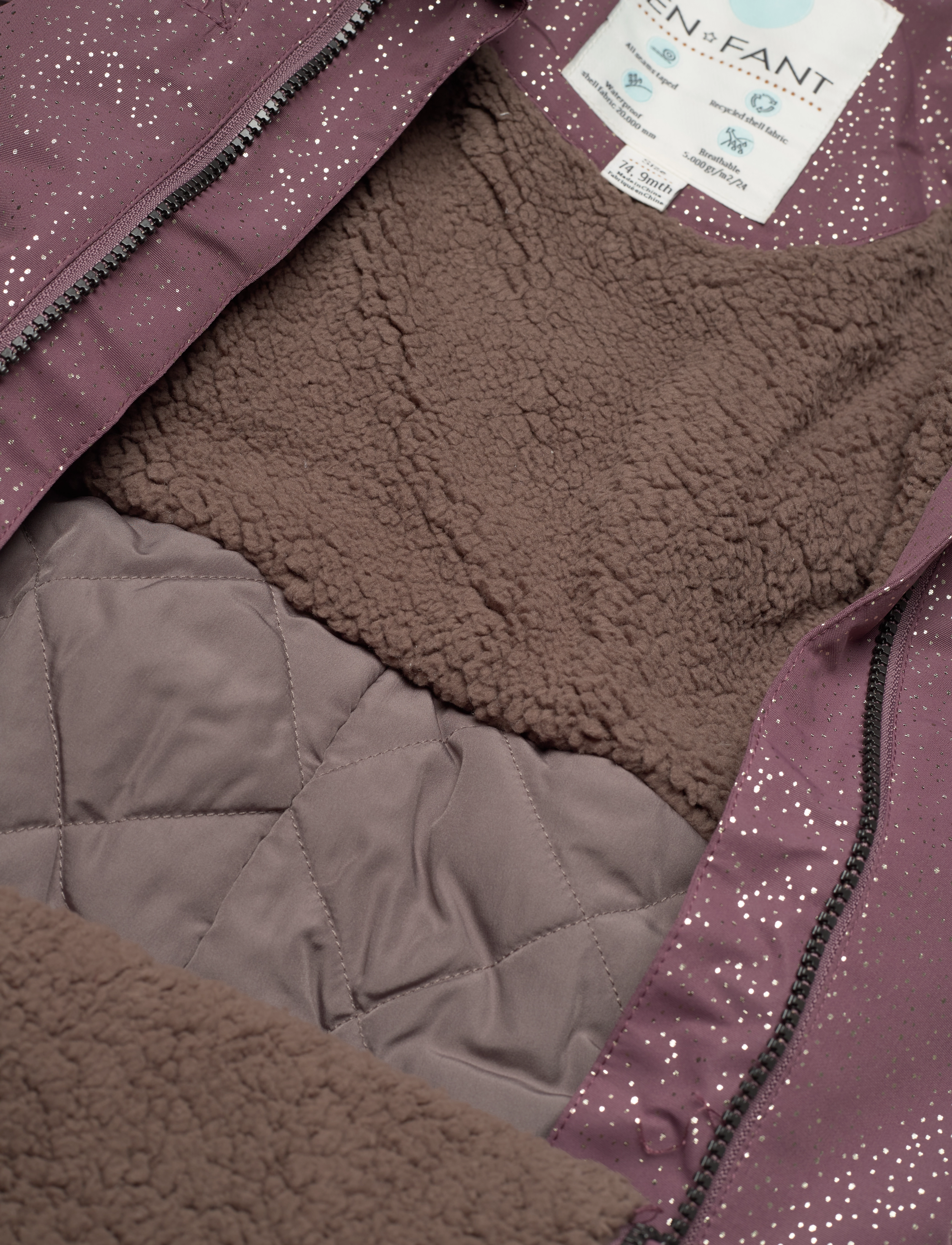 En Fant - Wholesuit W. Gold Glitter - flint - 4