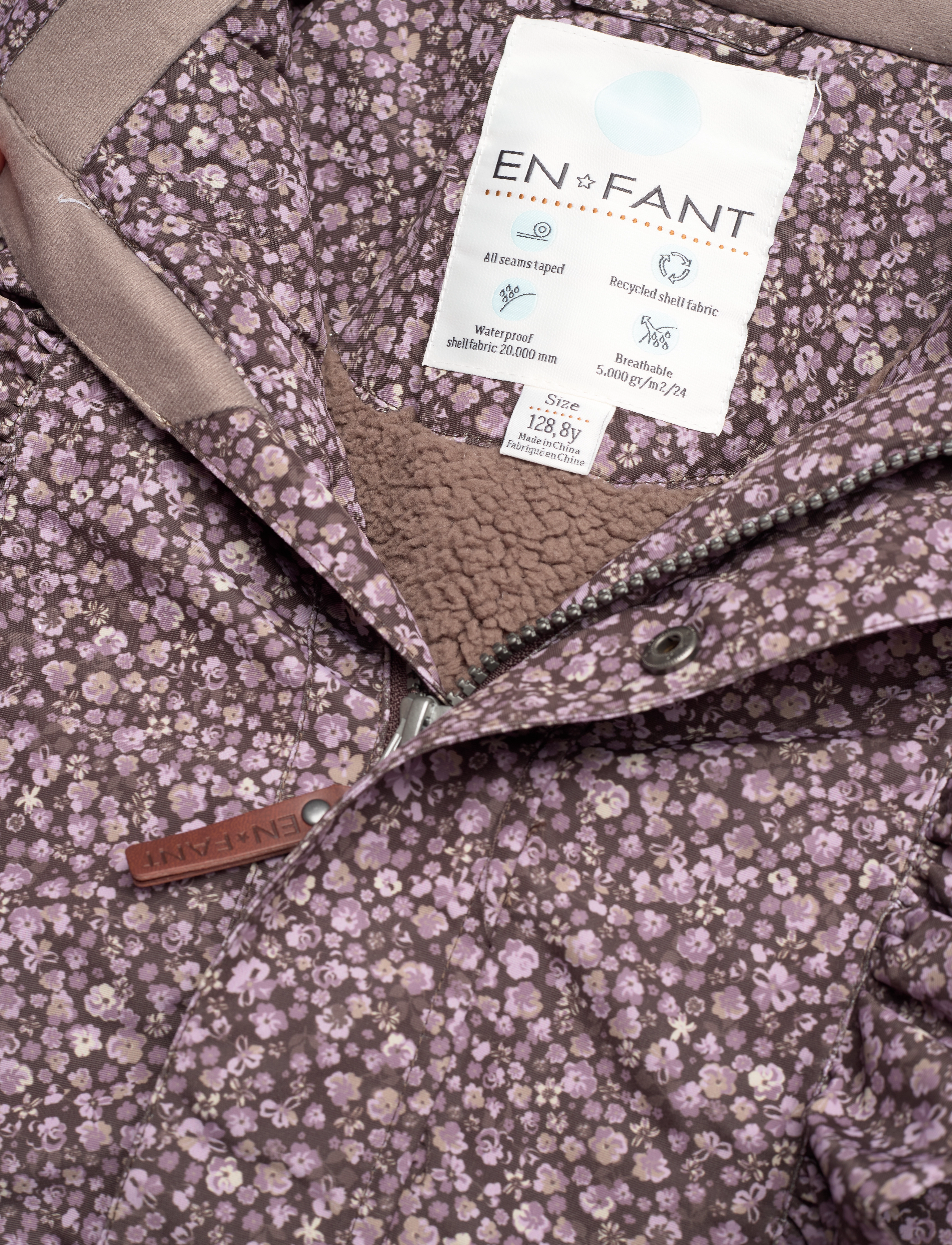 En Fant - Jacket AOP - coffee bean - 2
