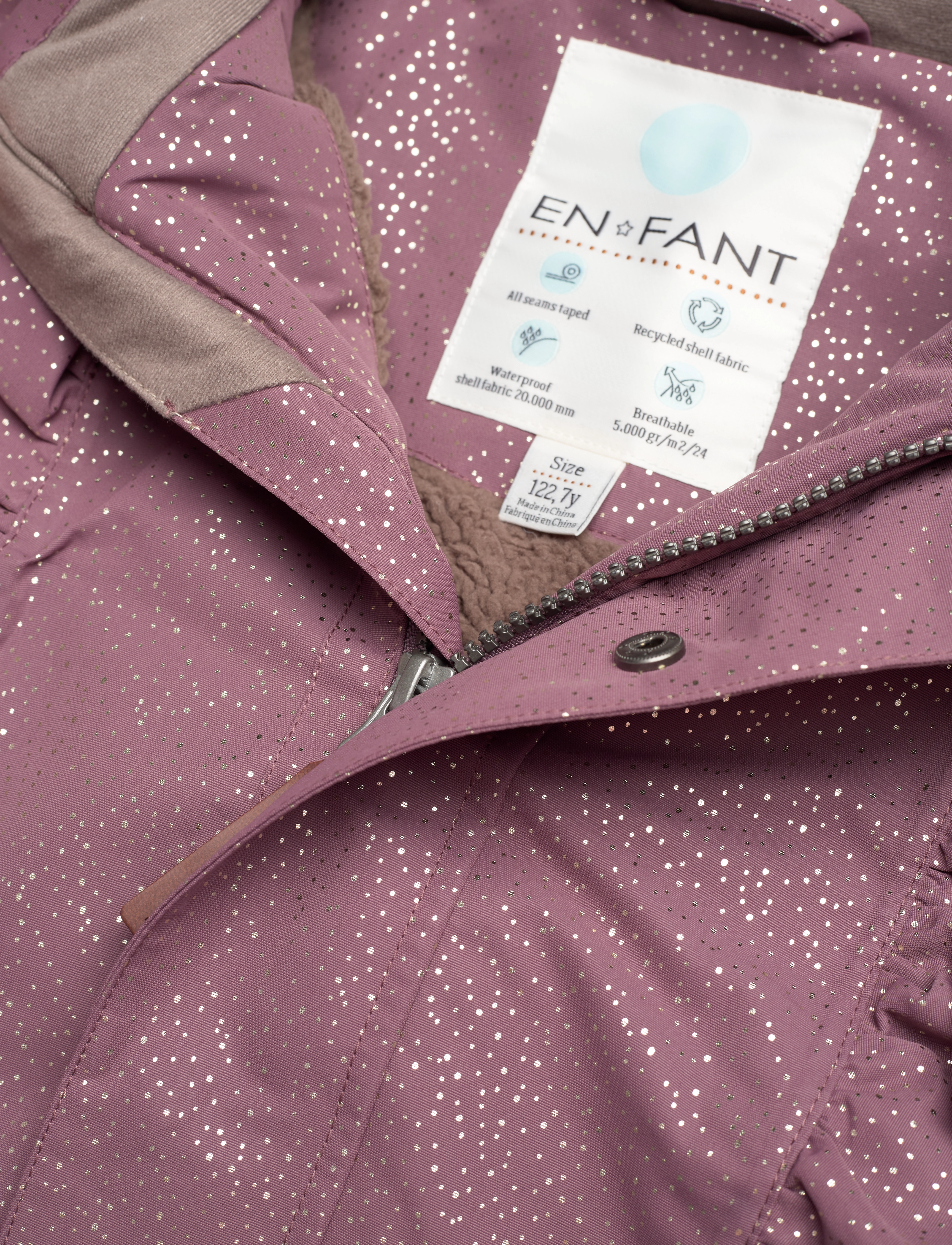 En Fant - Jacket W. Gold Glitter - flint - 2