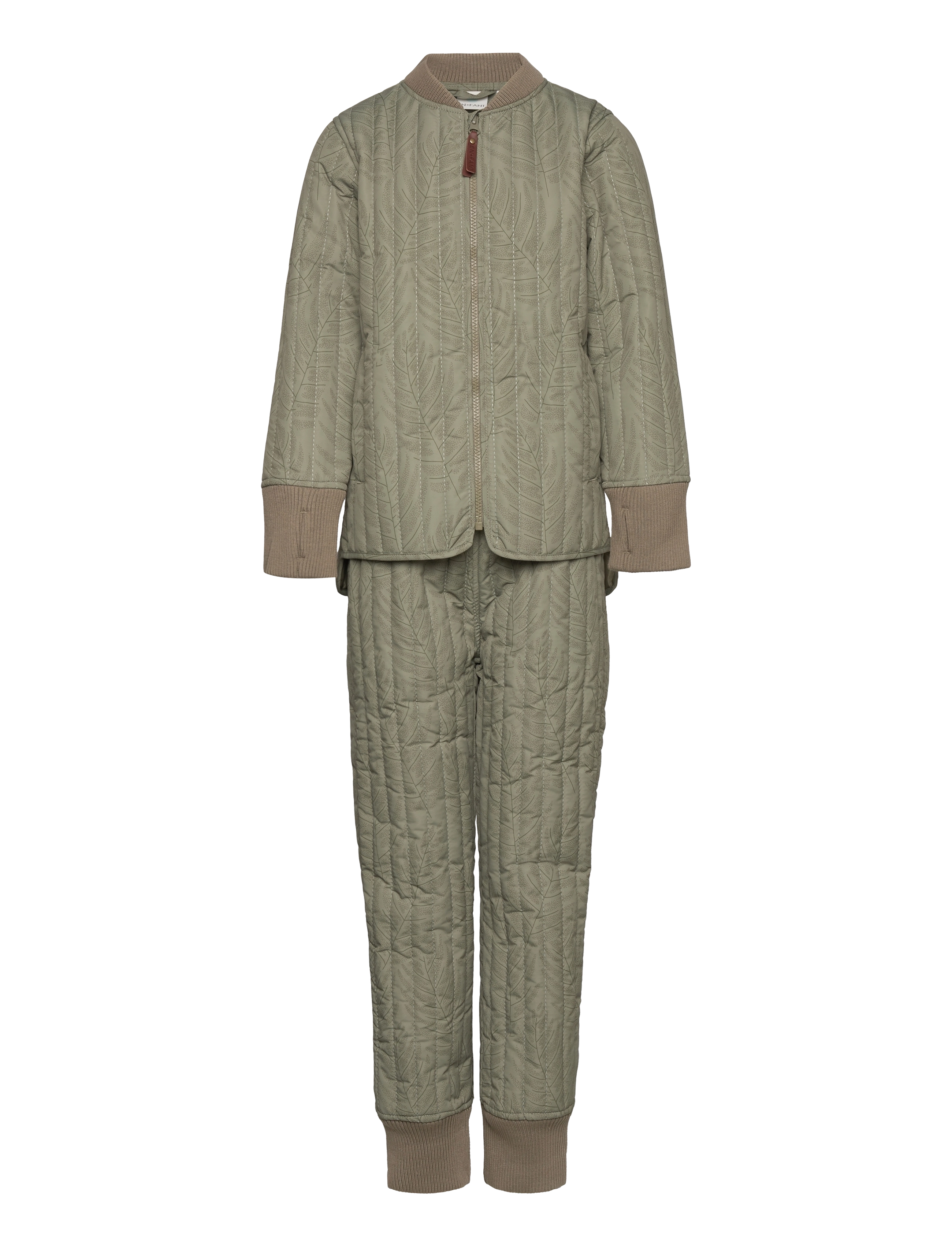 En Fant - Thermal Set AOP - moss green - 0