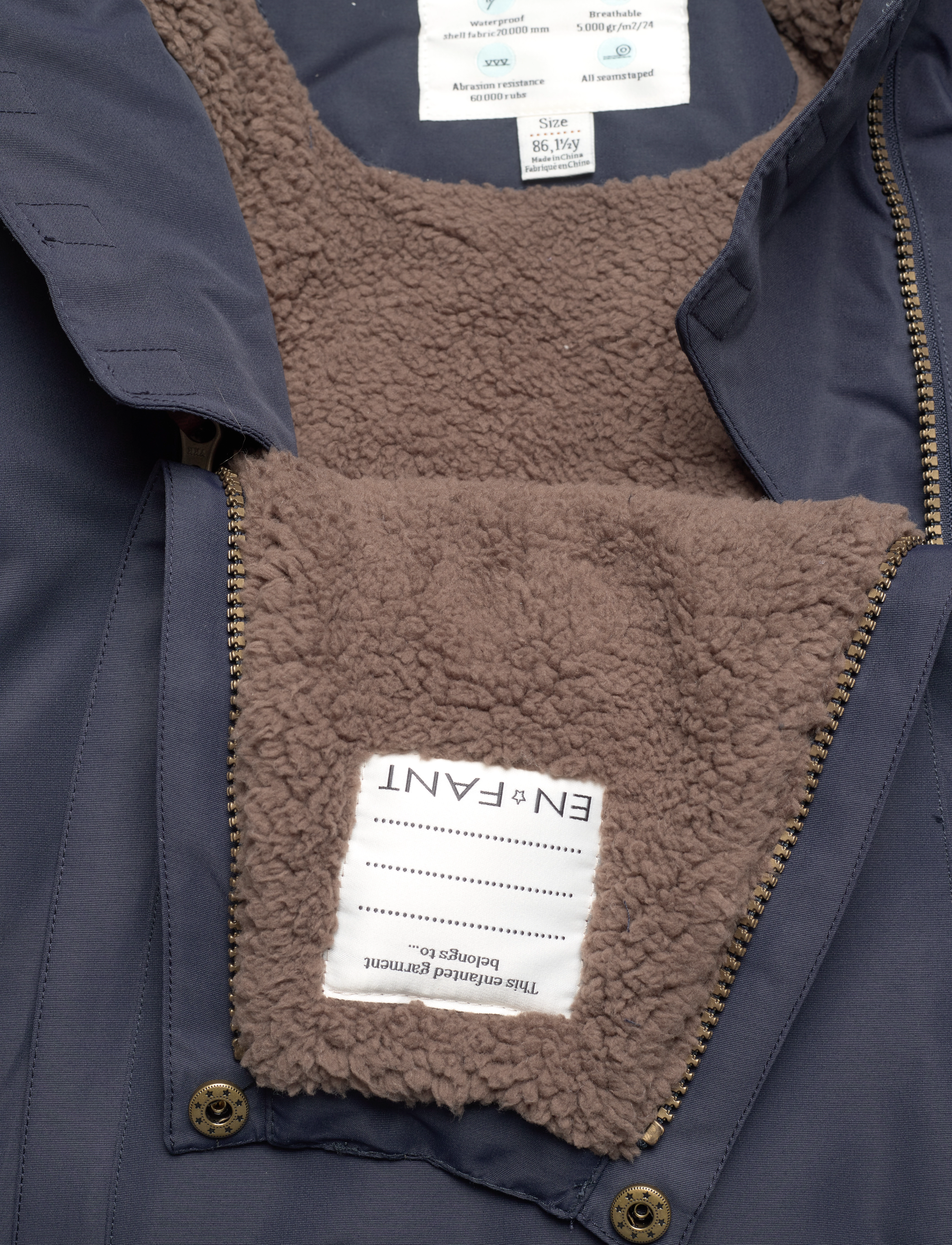 En Fant - Snowsuit W. Fake Fur - parisian night - 2