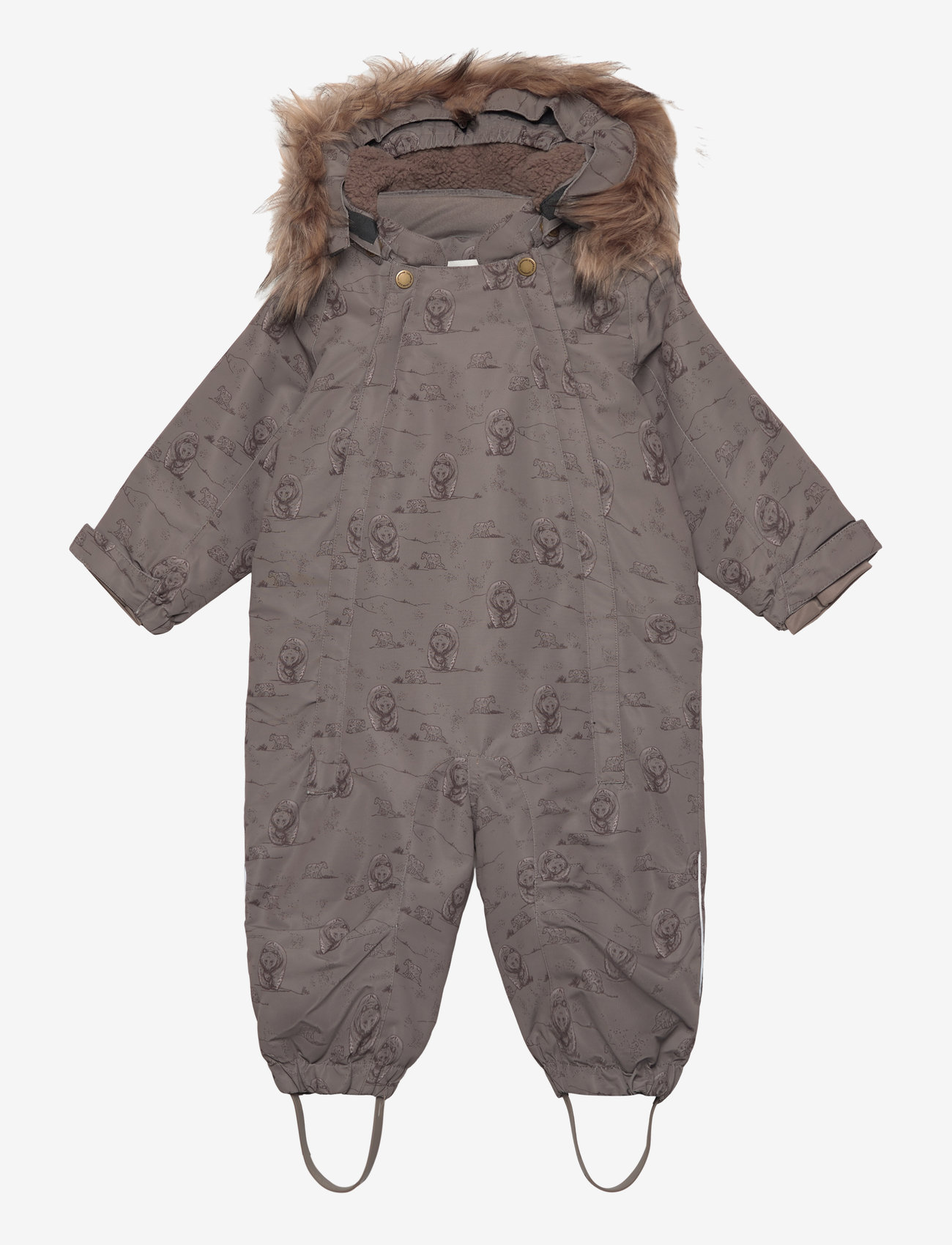 En Fant - Snowsuit AOP - chocolate chip - 0