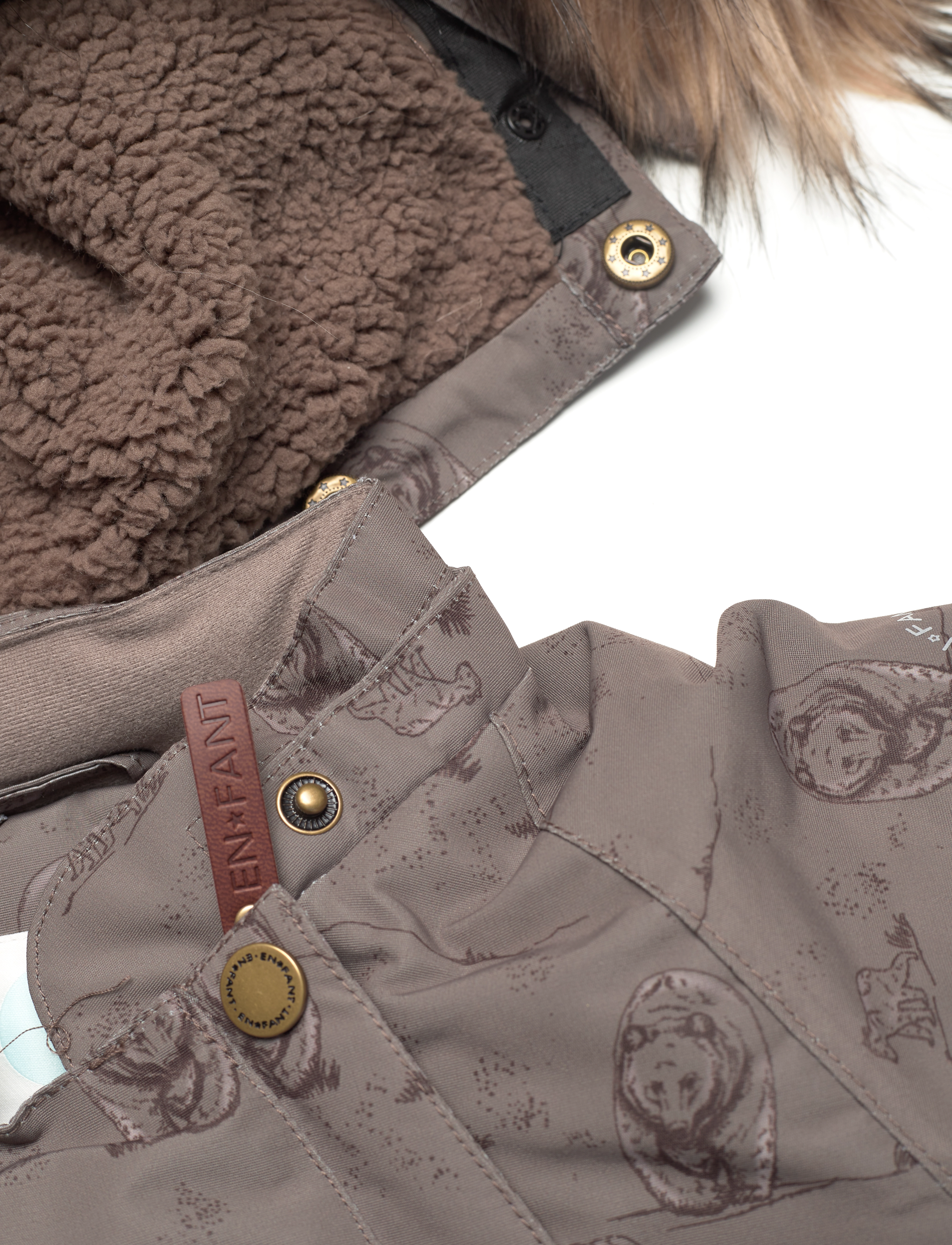 En Fant - Snowsuit AOP - chocolate chip - 3