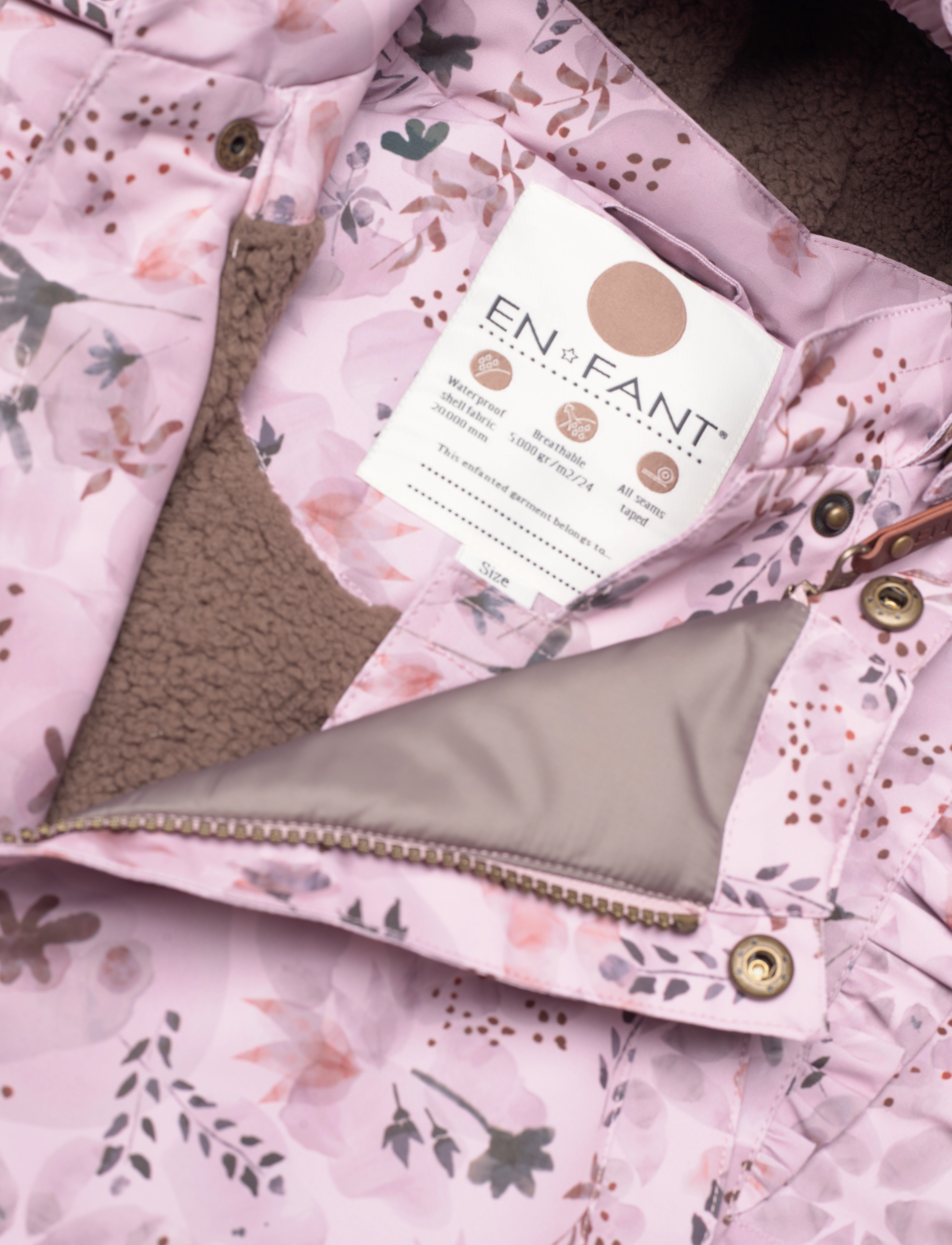 En Fant - Baby Snowsuit W. Frills - burnished lilac - 3