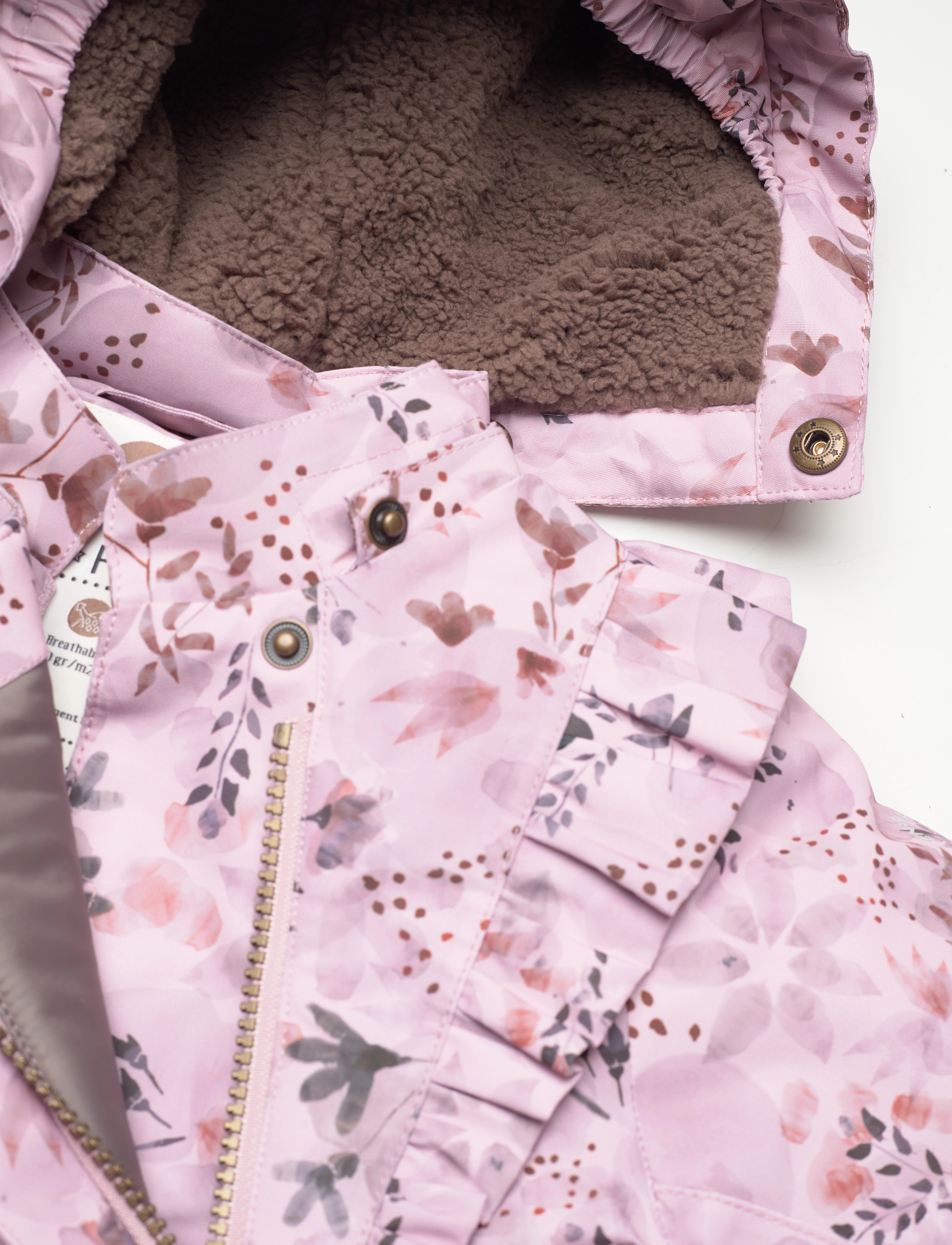 En Fant - Baby Snowsuit W. Frills - burnished lilac - 2