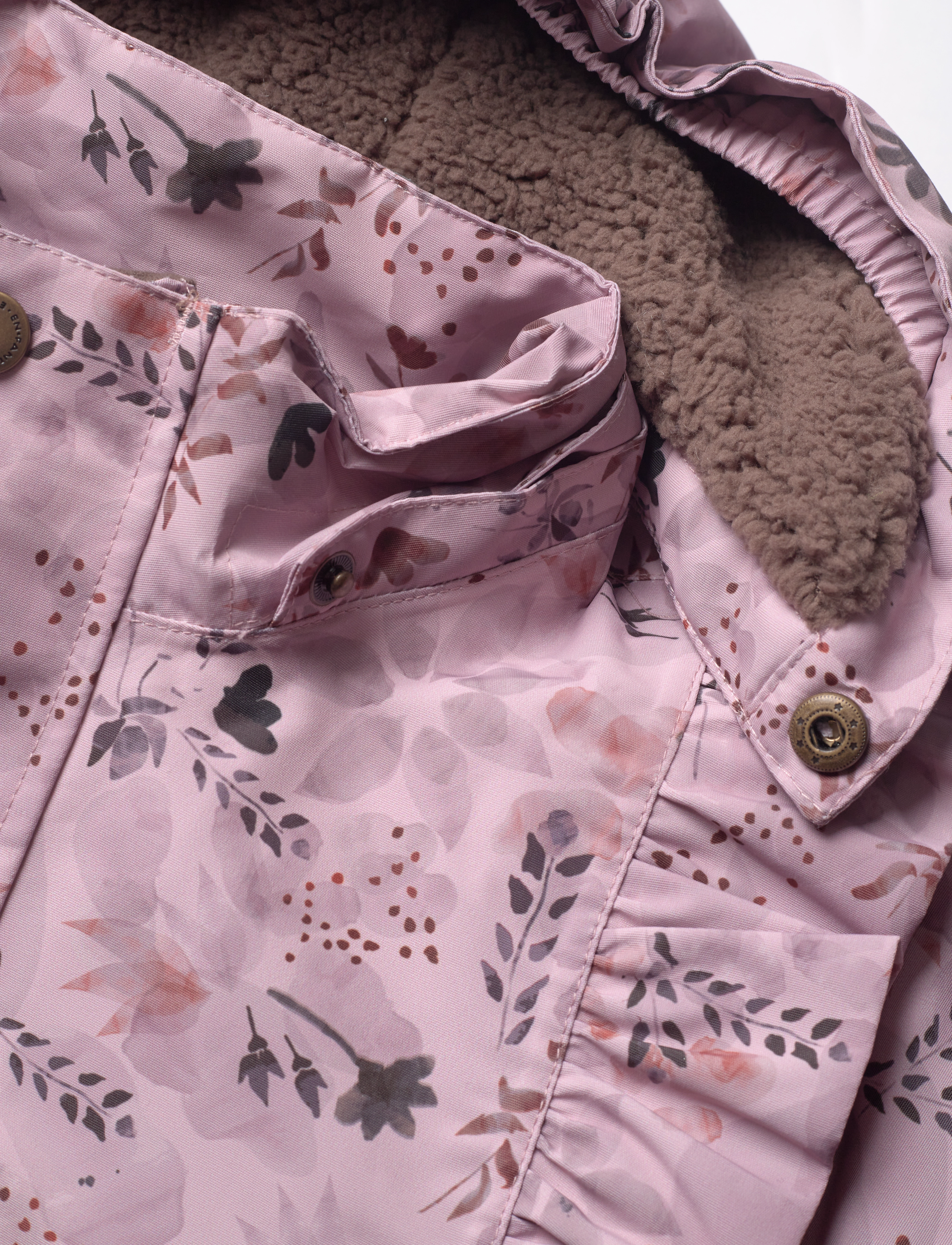 En Fant - Snowsuit W. Frills - burnished lilac - 4