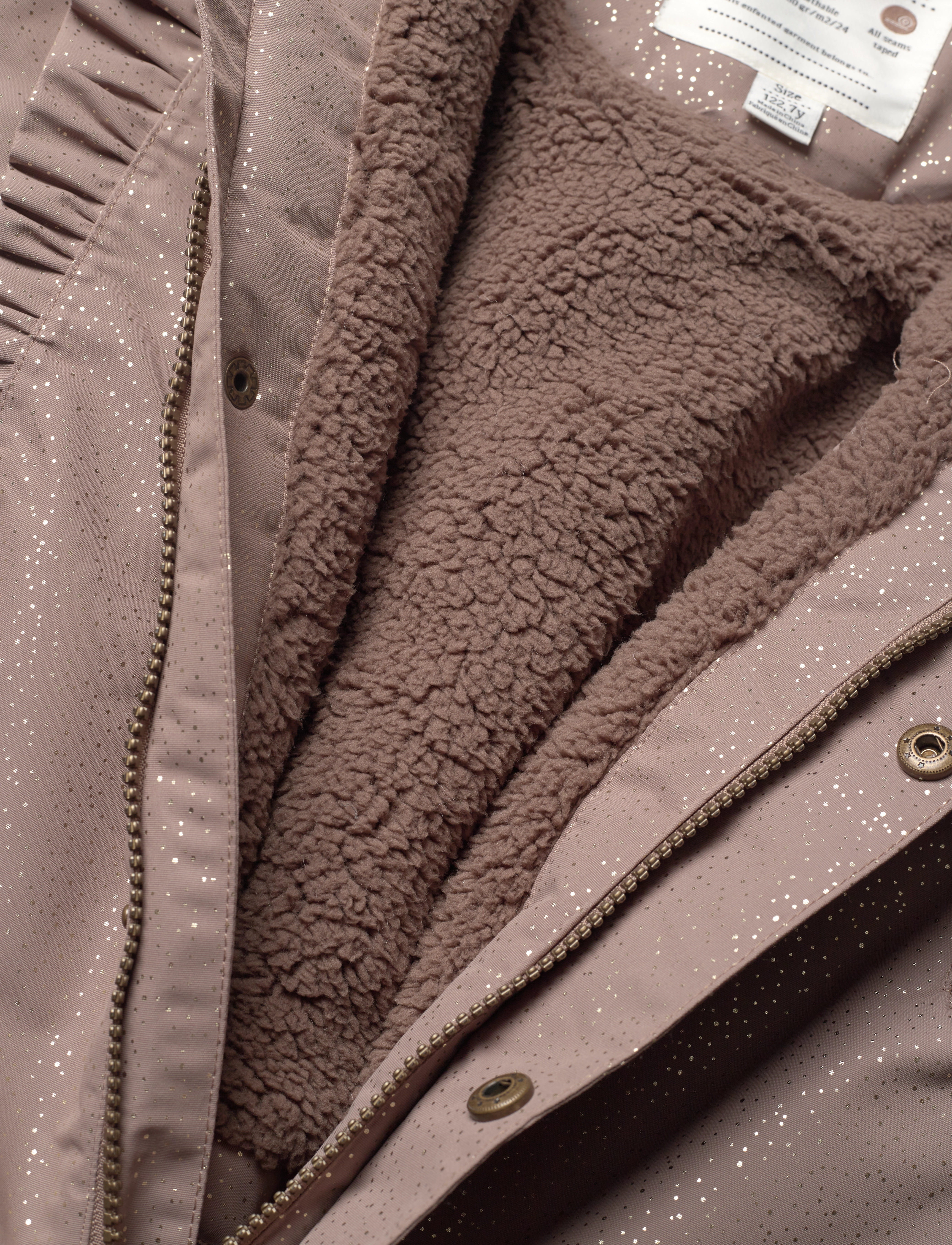 En Fant - Snowsuit W. Frills - pine bark - 5