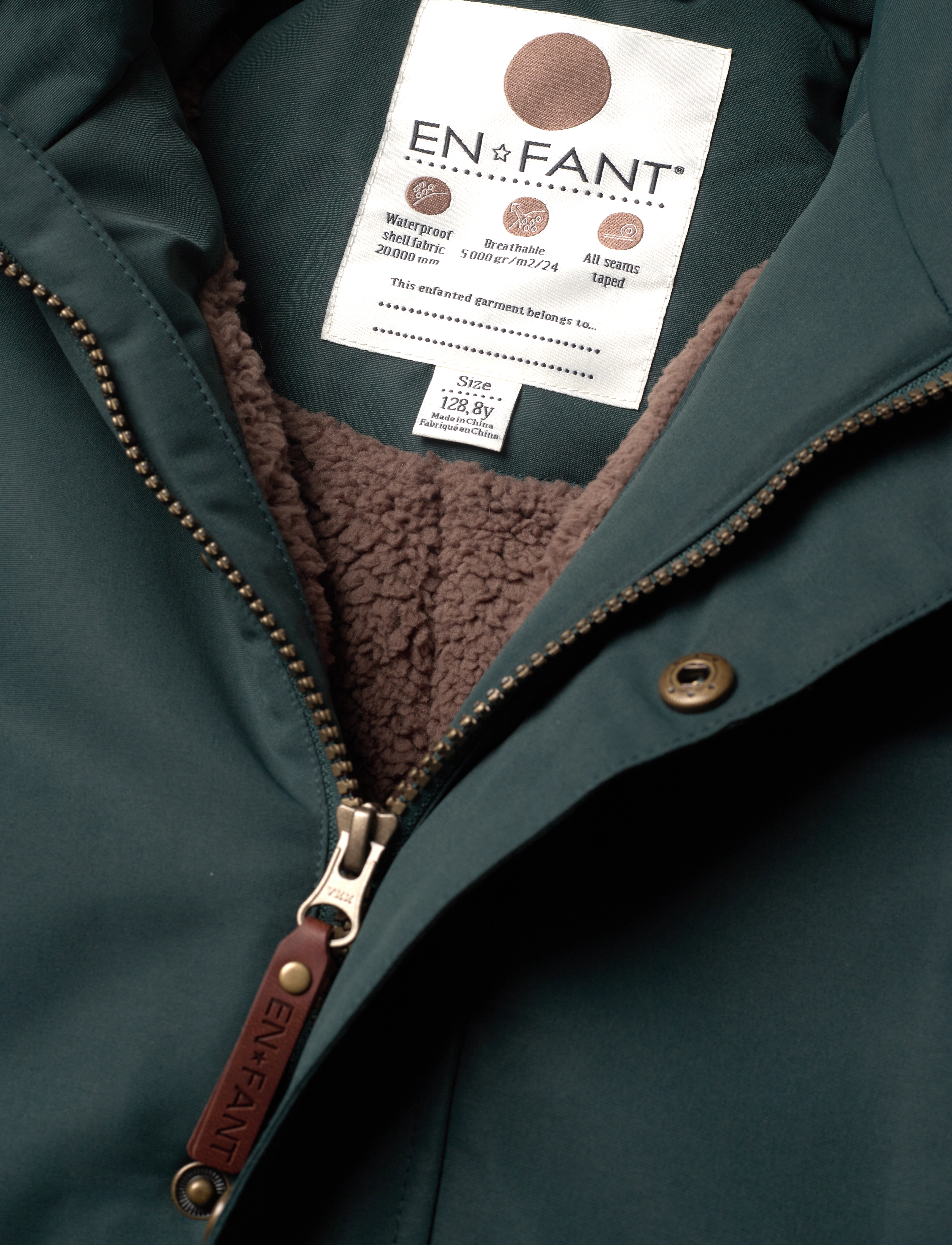 En Fant - Snowsuit W. Fake Fur - green gables - 5