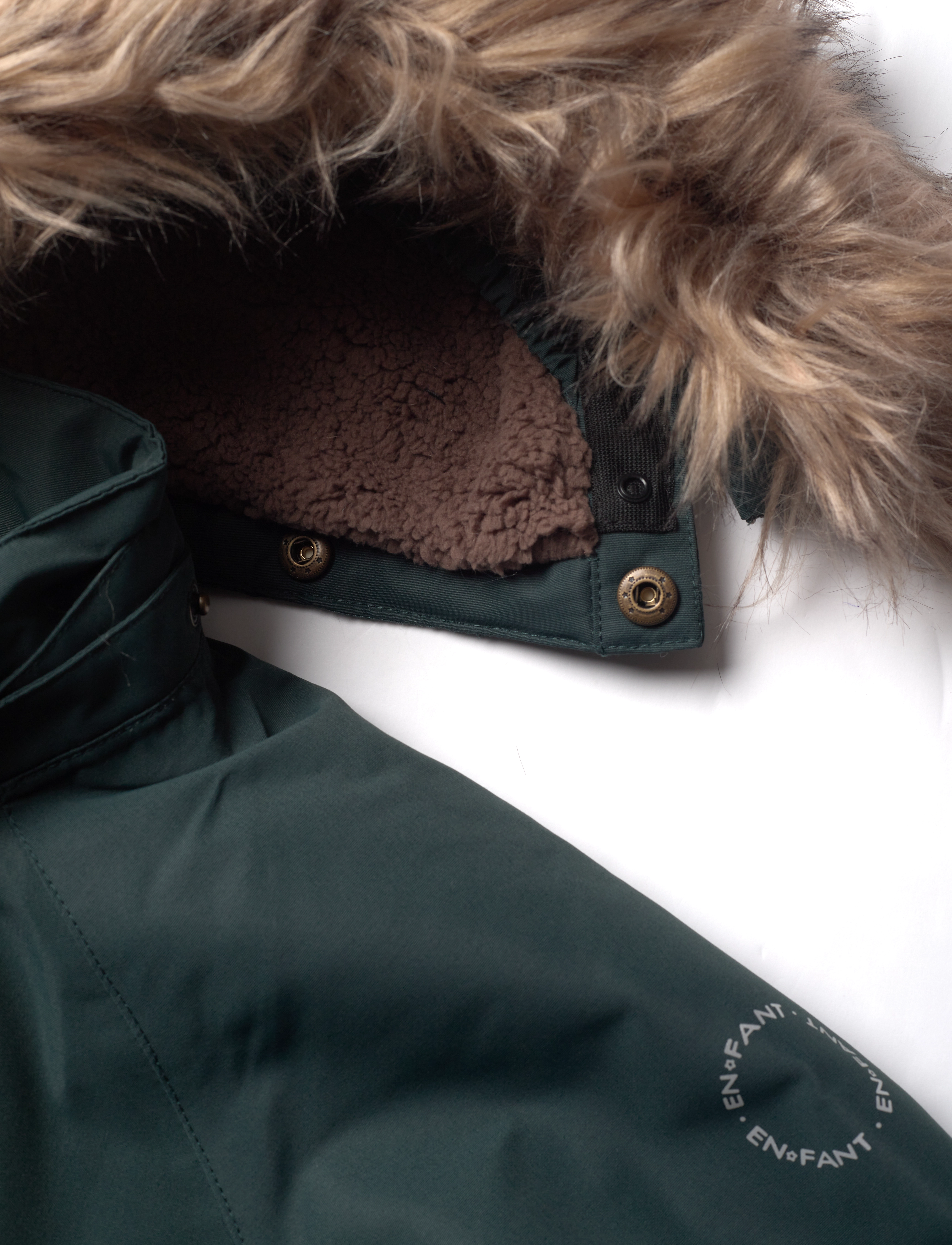 En Fant - Snowsuit W. Fake Fur - green gables - 2