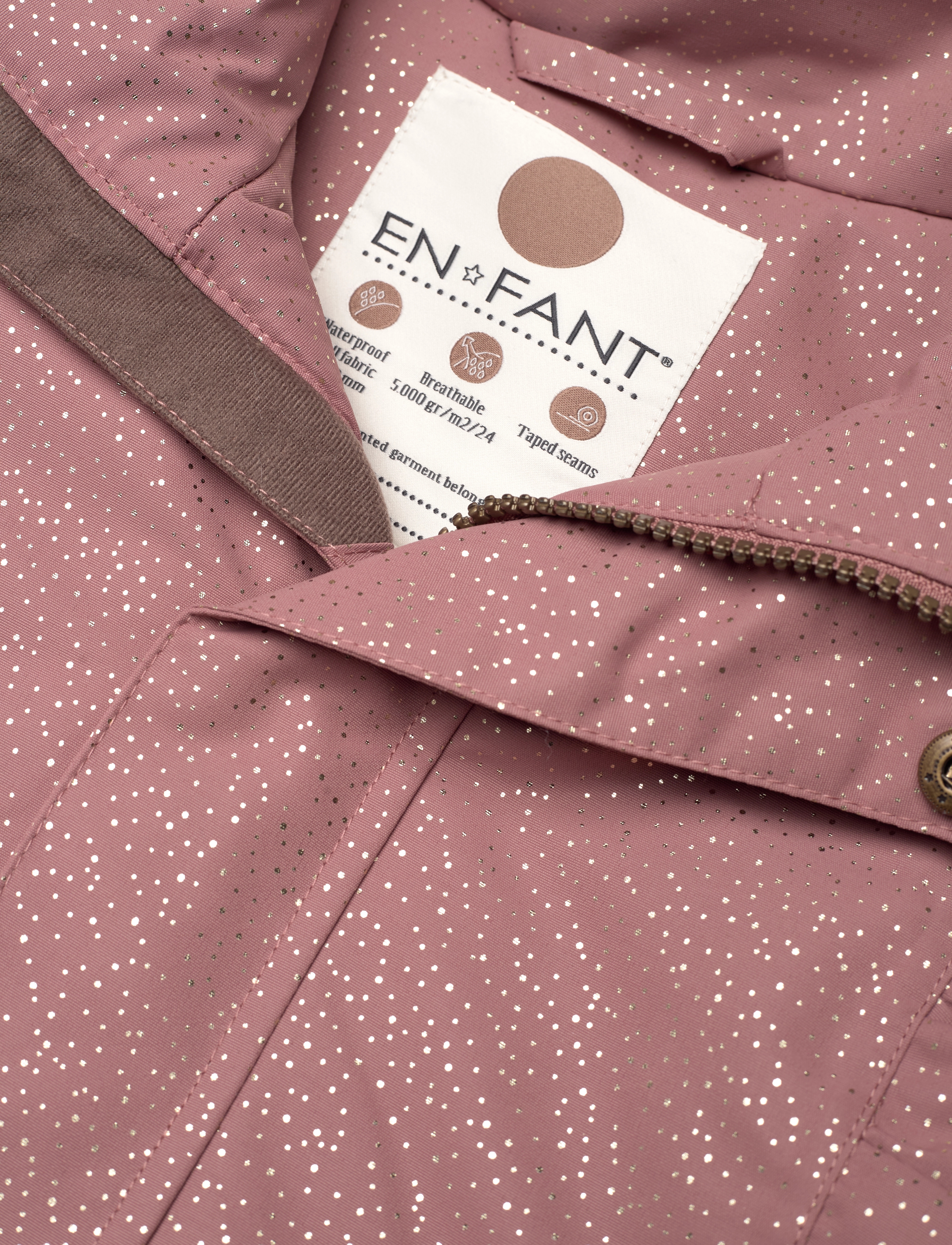 En Fant - Jacket W. Frills - burlwood - 2
