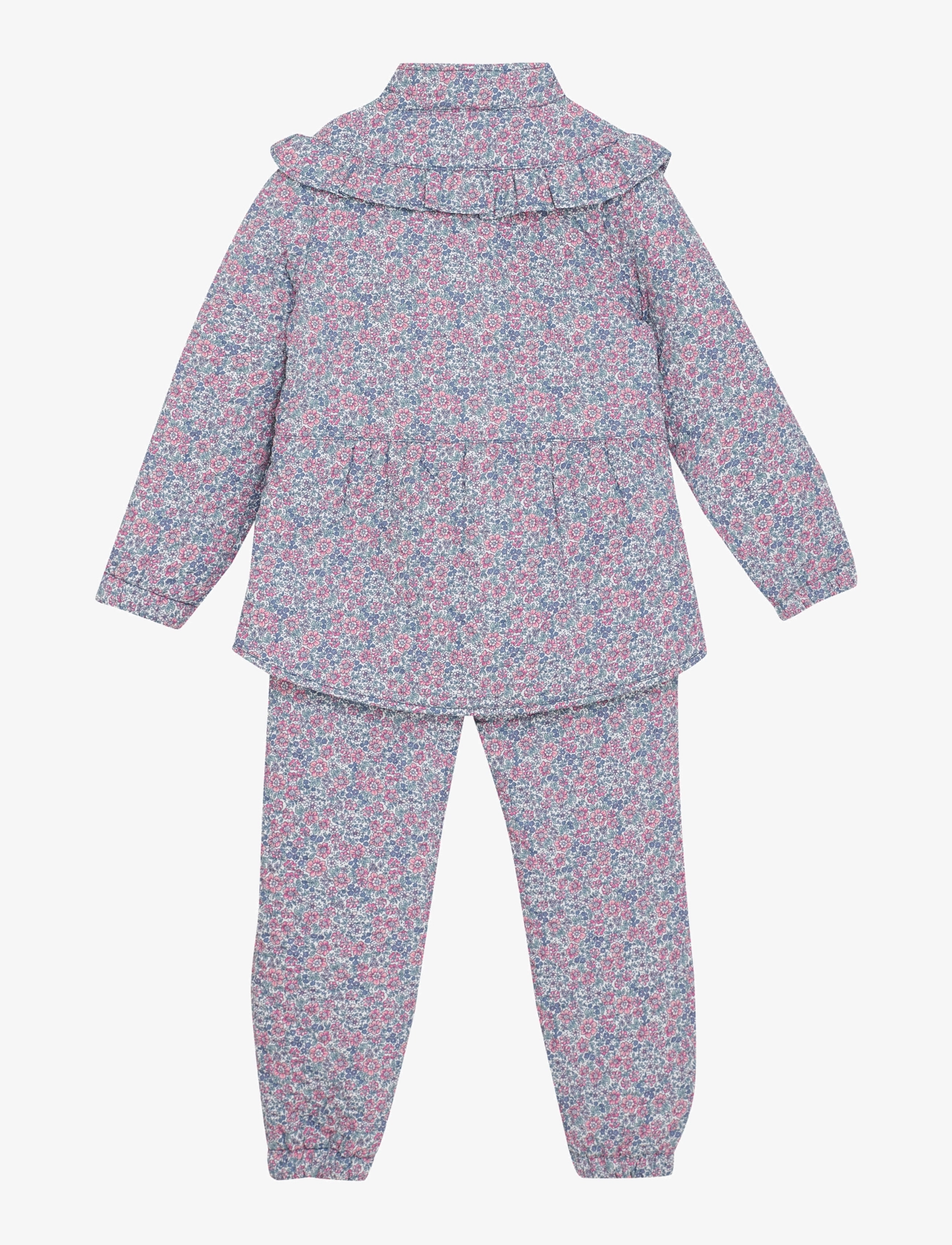 En Fant - Thermal Set W. Frills, AOP - egret - 1