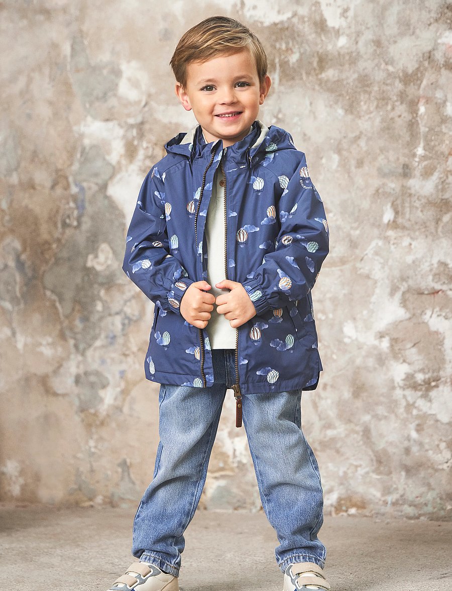 En Fant - Jacket, AOP - vintage indigo - 0