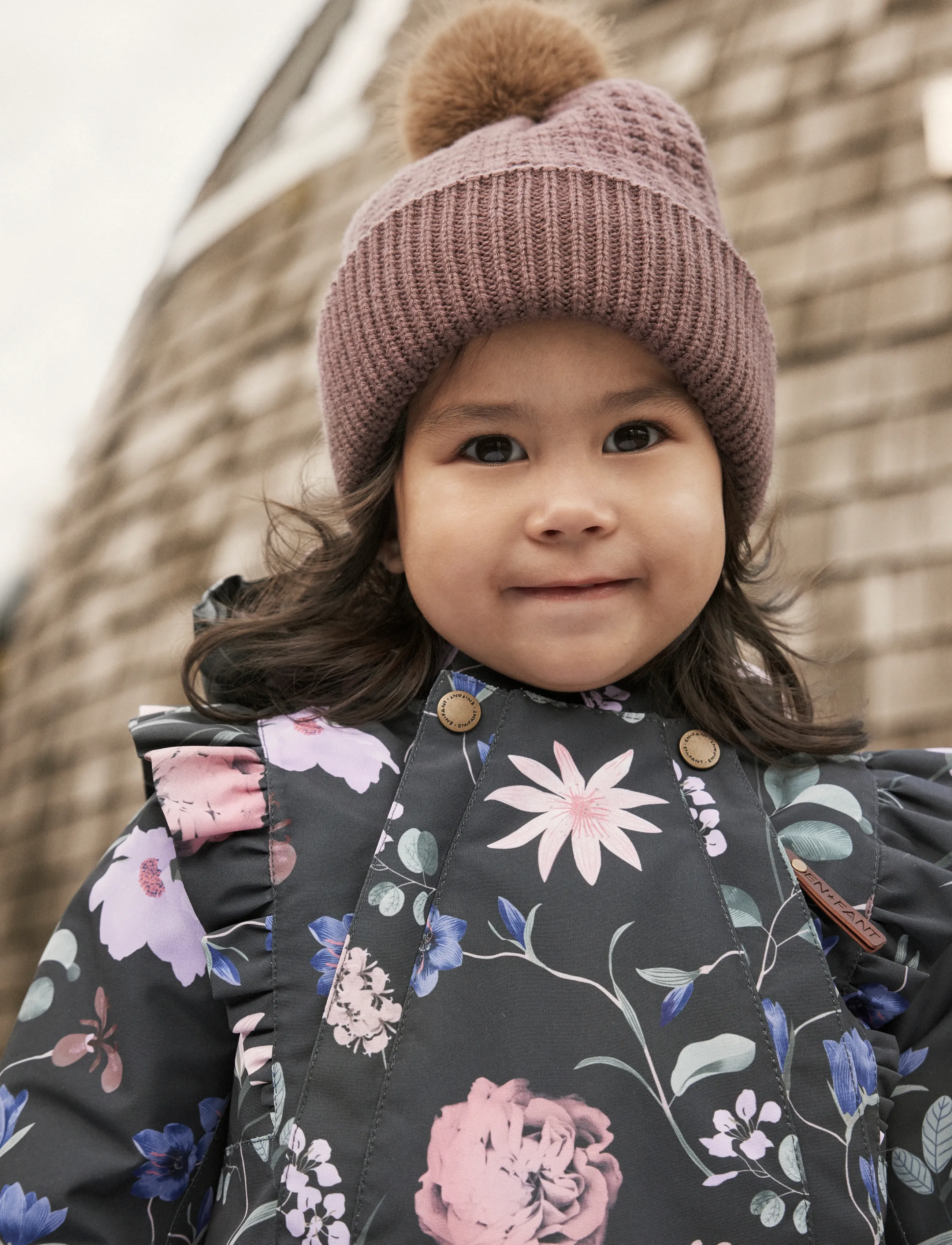 En Fant Baby Snowsuit W. Frills, Børn, Baby Snedragt Med Flæser, Multi/mønstret, Str: 86
