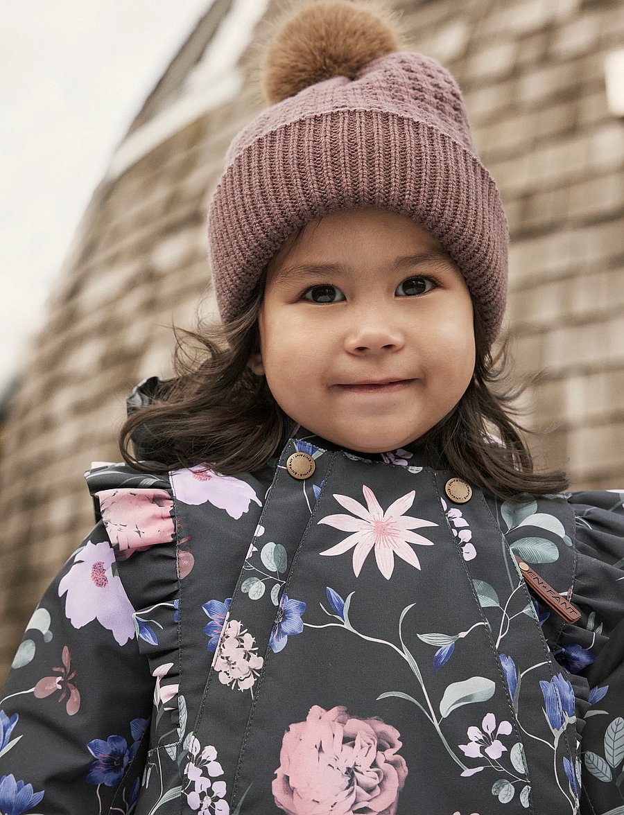 En Fant - Baby Snowsuit W. Frills - shop efter alder - ebony - 0