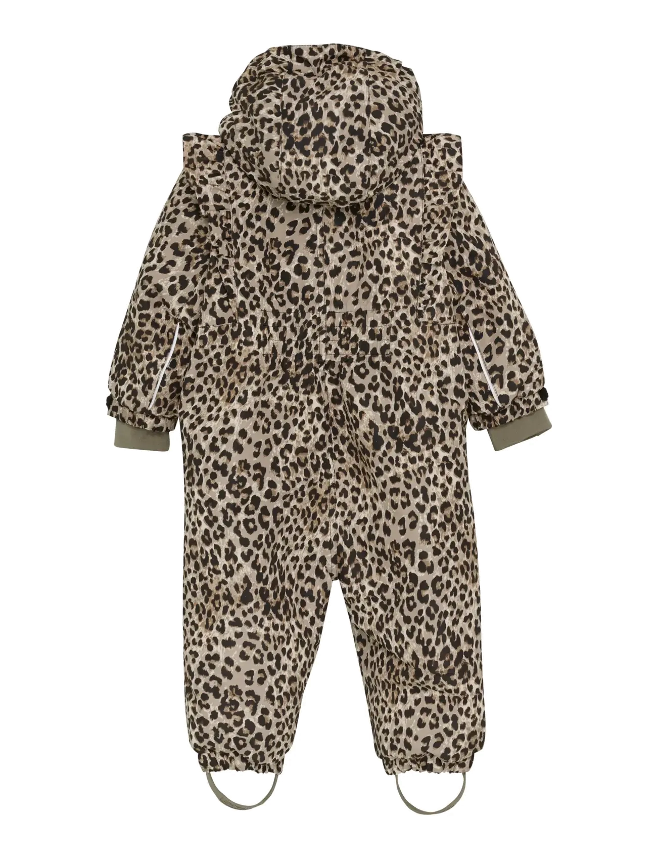 En Fant - Baby Snowsuit W. Frills - Žieminiai kombinezonai - pine bark - 1