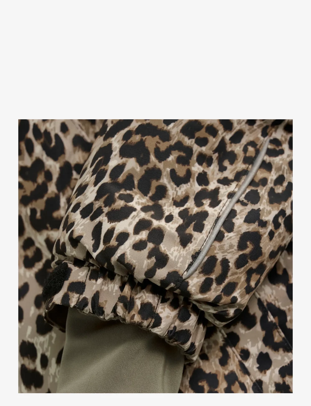 En Fant - Baby Snowsuit W. Frills - snjógallar - pine bark - 3