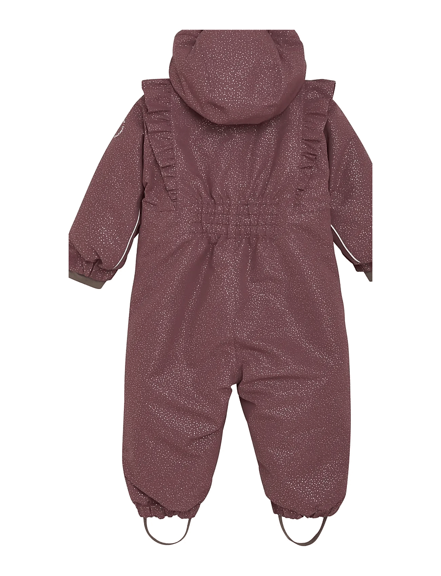 En Fant - Baby Snowsuit W. Frills - snowsuit - rose taupe - 1