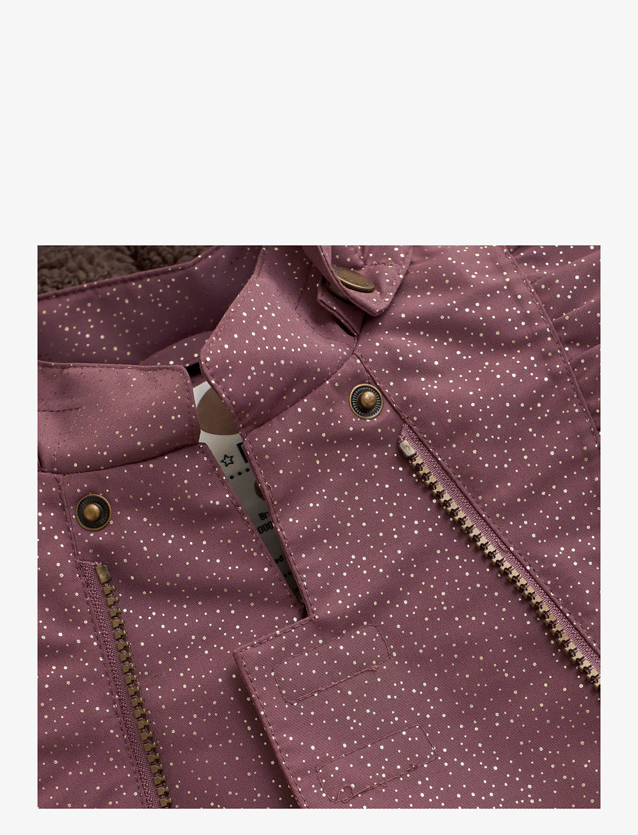 En Fant - Baby Snowsuit W. Frills - talvekombinesoon - rose taupe - 2