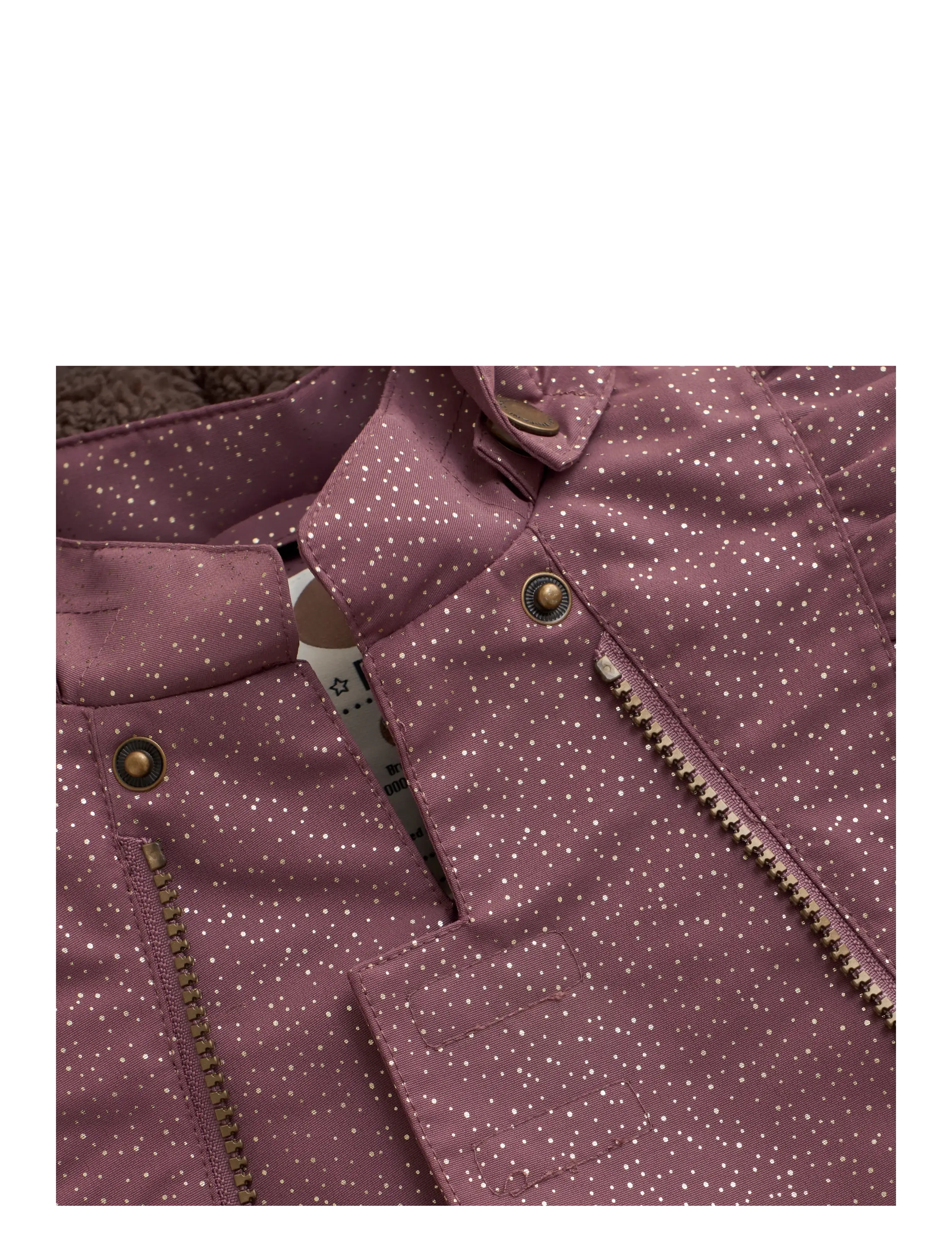 En Fant - Baby Snowsuit W. Frills - snowsuit - rose taupe - 2