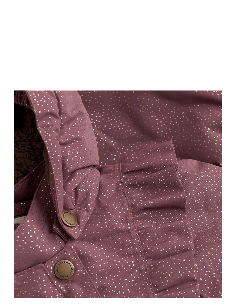 En Fant - Baby Snowsuit W. Frills - talvekombinesoon - rose taupe - 3