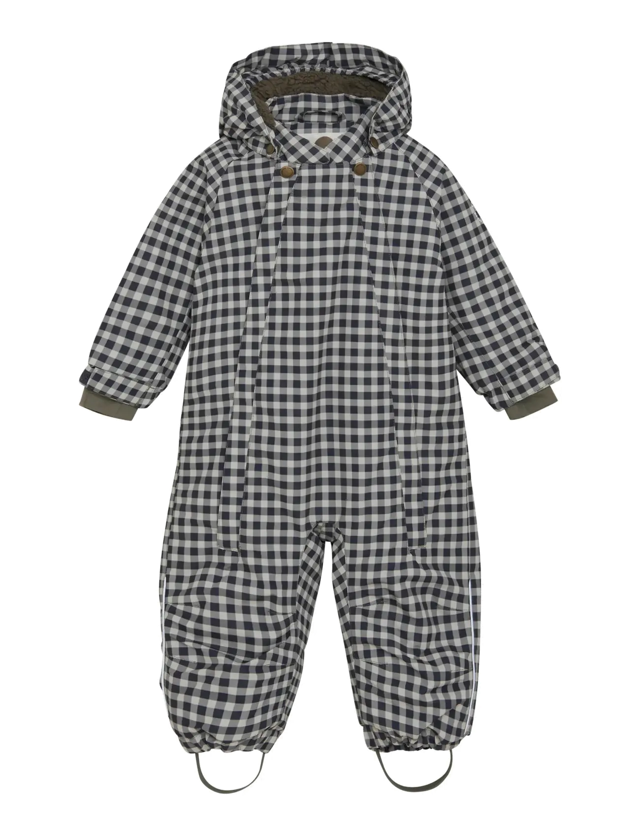 En Fant - Baby Snowsuit AOP - ebony - 1