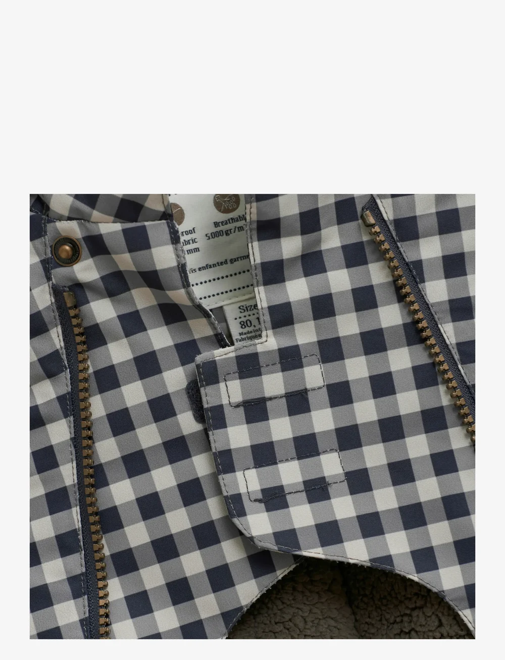 En Fant - Baby Snowsuit AOP - schneeanzug - ebony - 3