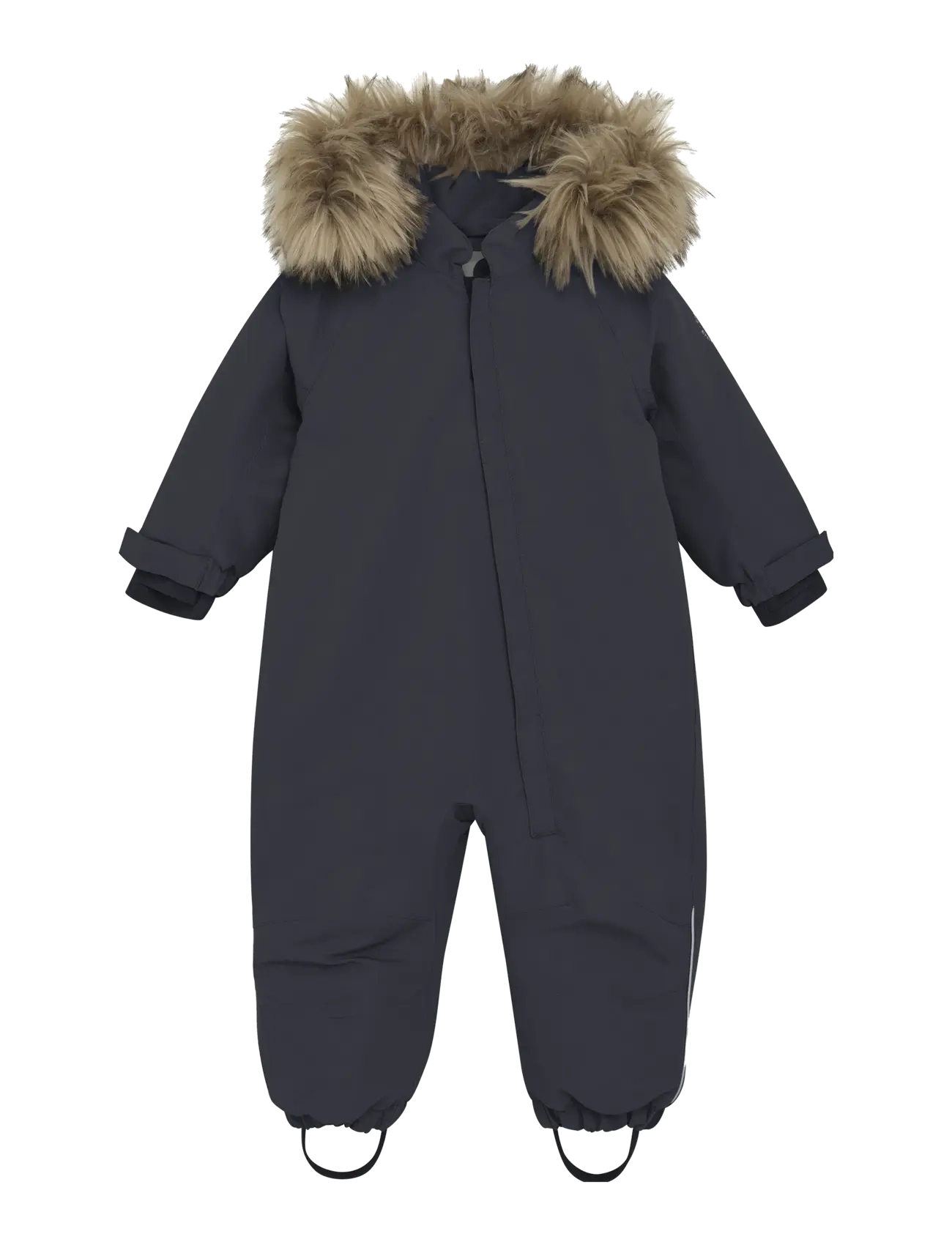 En Fant Baby Snowsuit W. Fake Fur, 74, Coveralls, Grau - Snow-ski Coveralls & Sets, Kinder