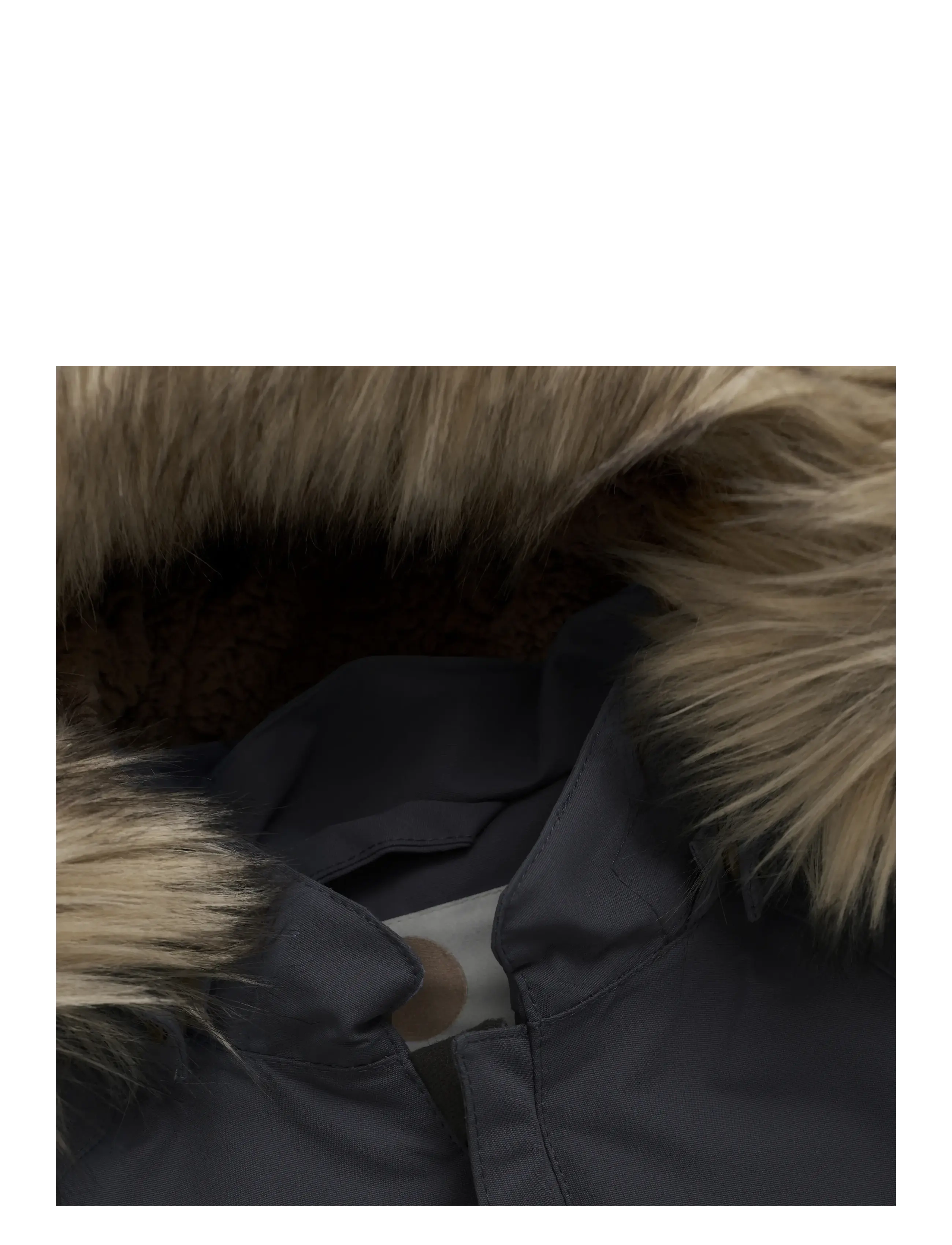En Fant - Baby Snowsuit W. Fake Fur - snowsuit - ebony - 3