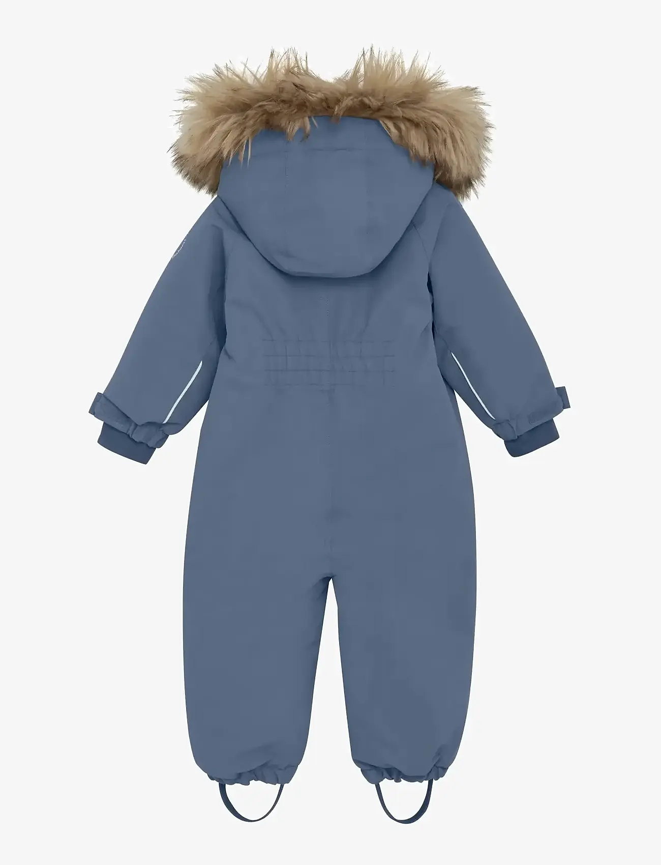 En Fant - Baby Snowsuit W. Fake Fur - vinteroveraller - flint stone - 1