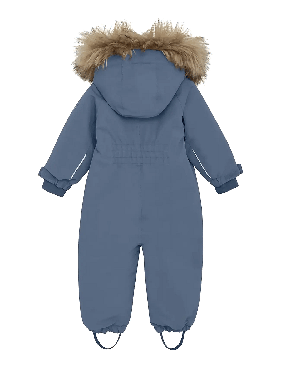 En Fant - Baby Snowsuit W. Fake Fur - Žieminiai kombinezonai - flint stone - 1