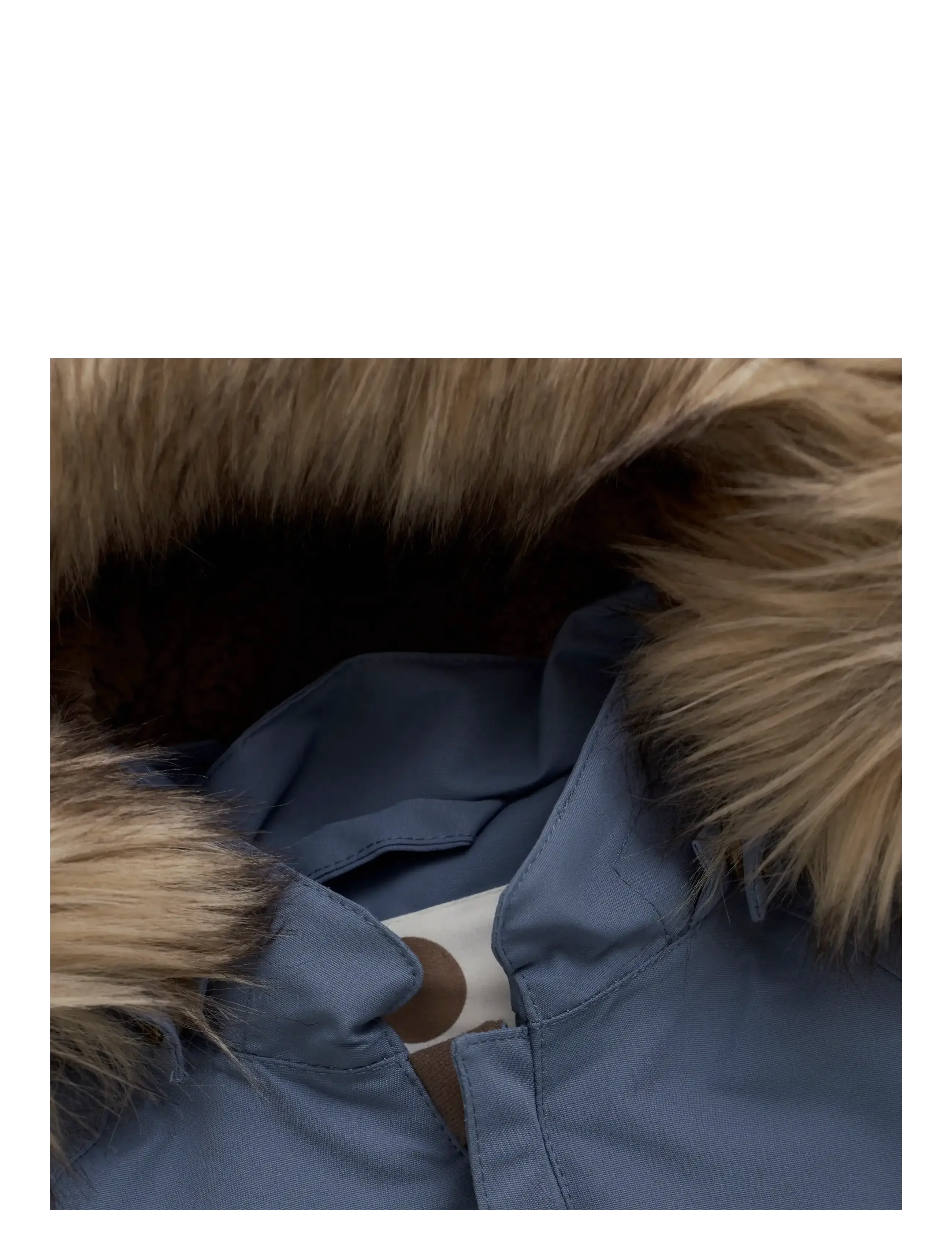 En Fant - Baby Snowsuit W. Fake Fur - Žieminiai kombinezonai - flint stone - 3