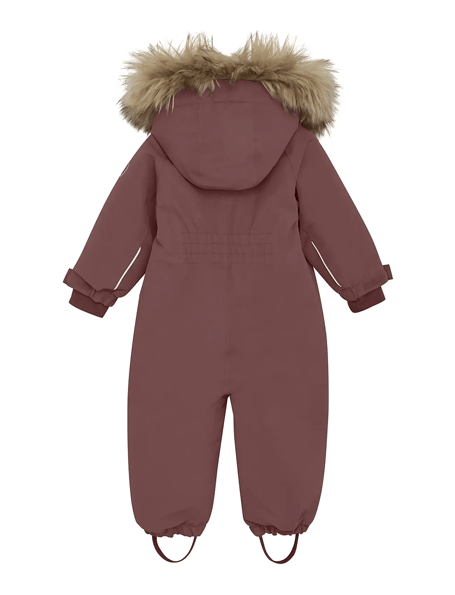 En Fant - Baby Snowsuit W. Fake Fur - shop efter alder - rose taupe - 1