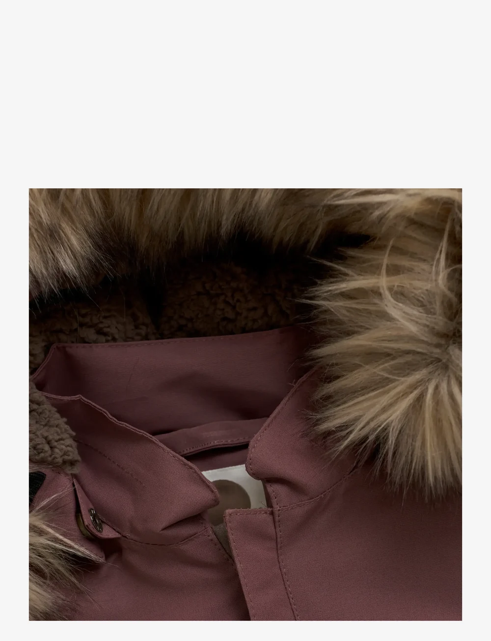 En Fant - Baby Snowsuit W. Fake Fur - shop efter alder - rose taupe - 3