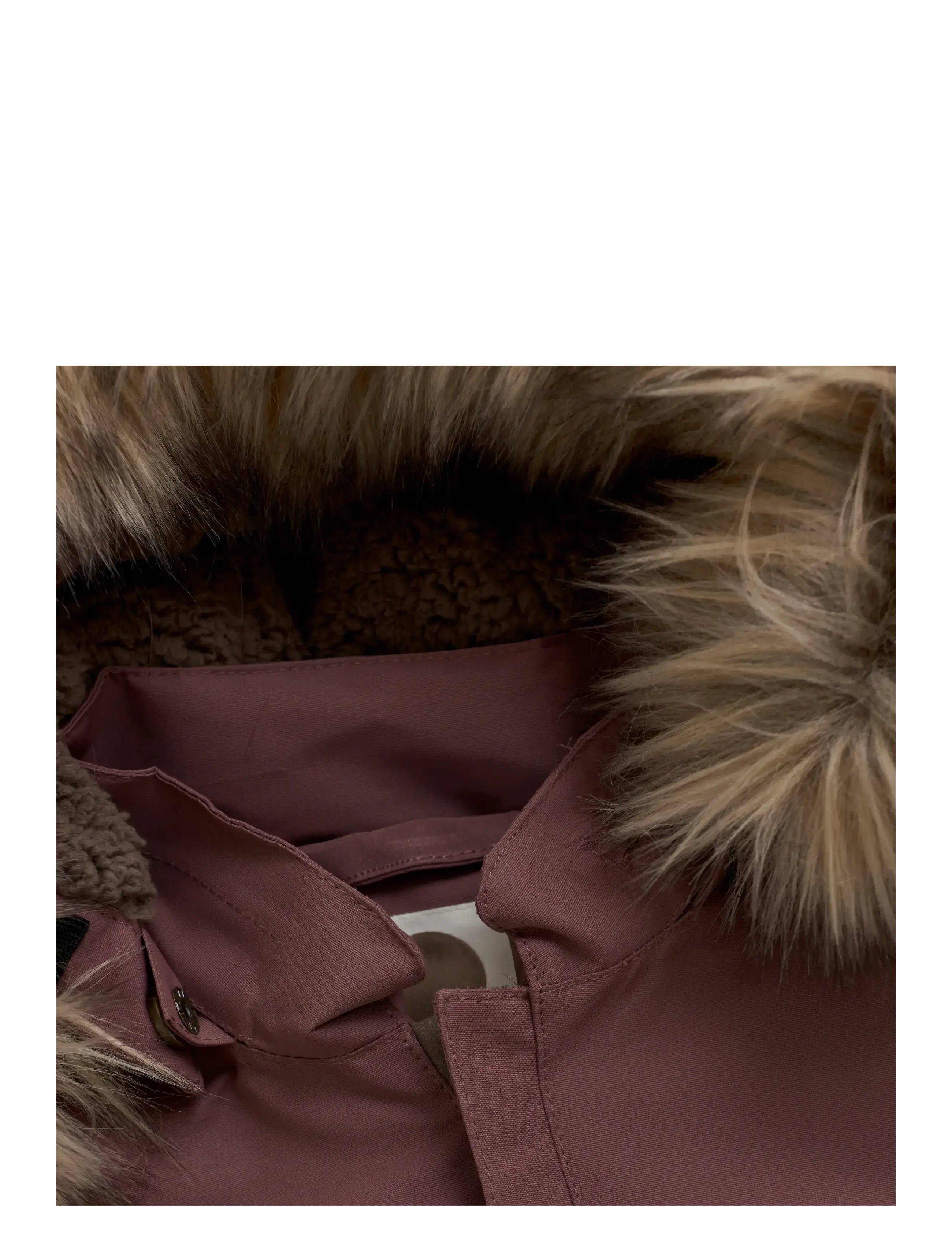 En Fant - Baby Snowsuit W. Fake Fur - shop efter alder - rose taupe - 3