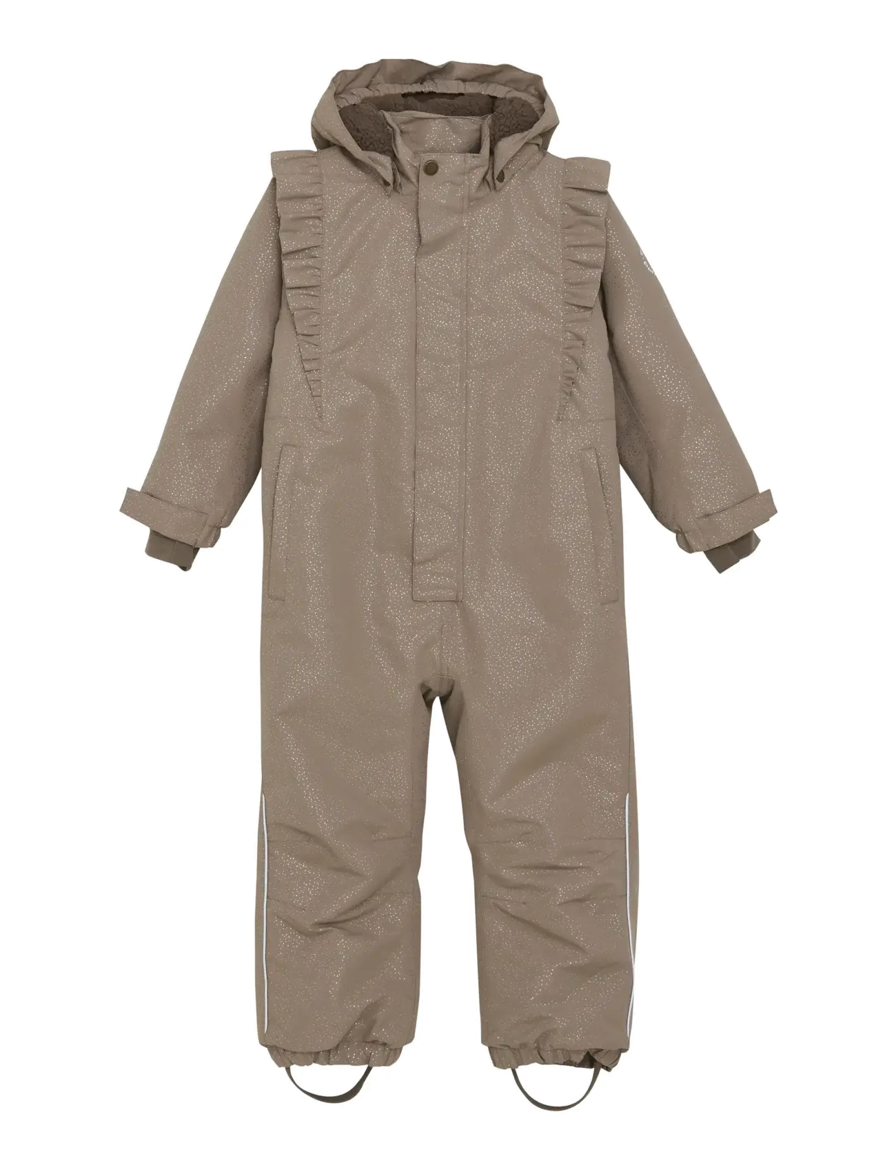 En Fant Snowsuit W. Frills - Schneeanzug - FUNGI / beige